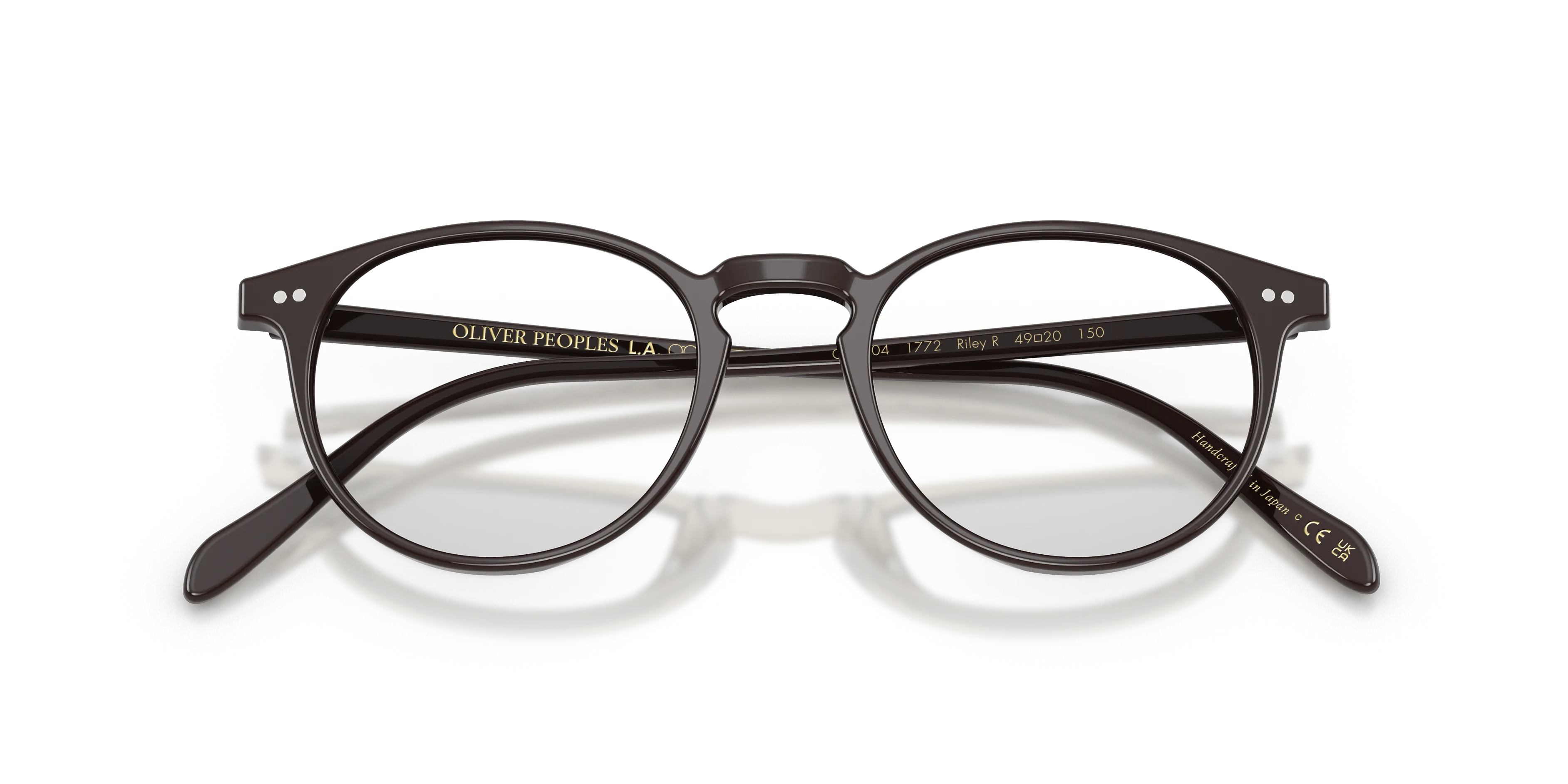 Oliver Peoples OV5004 RILEY-R 1772 Montature da vista Acetato Marrone Trasparente Pantos Normale - immagine 2