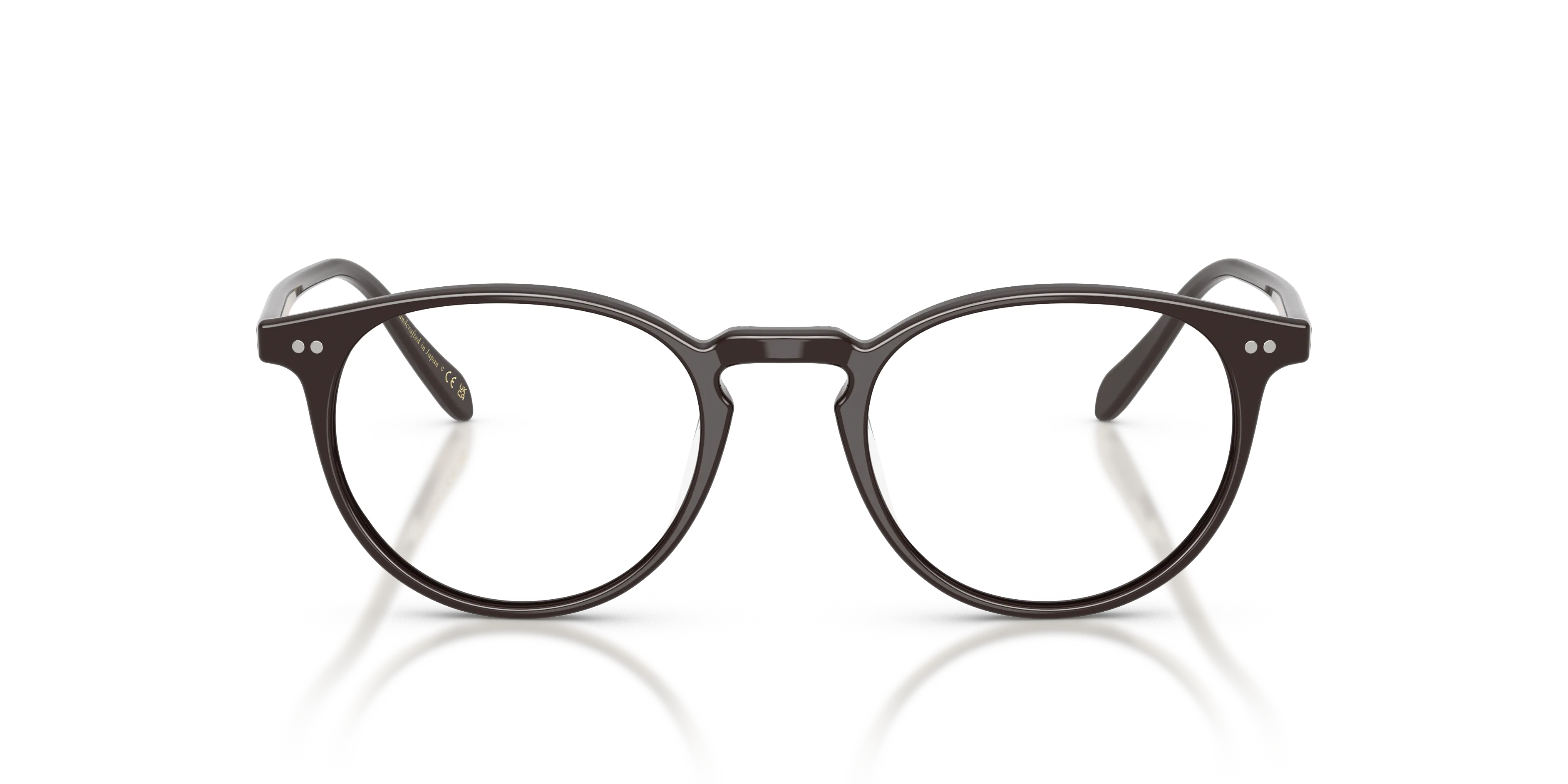 Oliver Peoples OV5004 RILEY-R 1772 Montature da vista Acetato Marrone Trasparente Pantos Normale - immagine 3