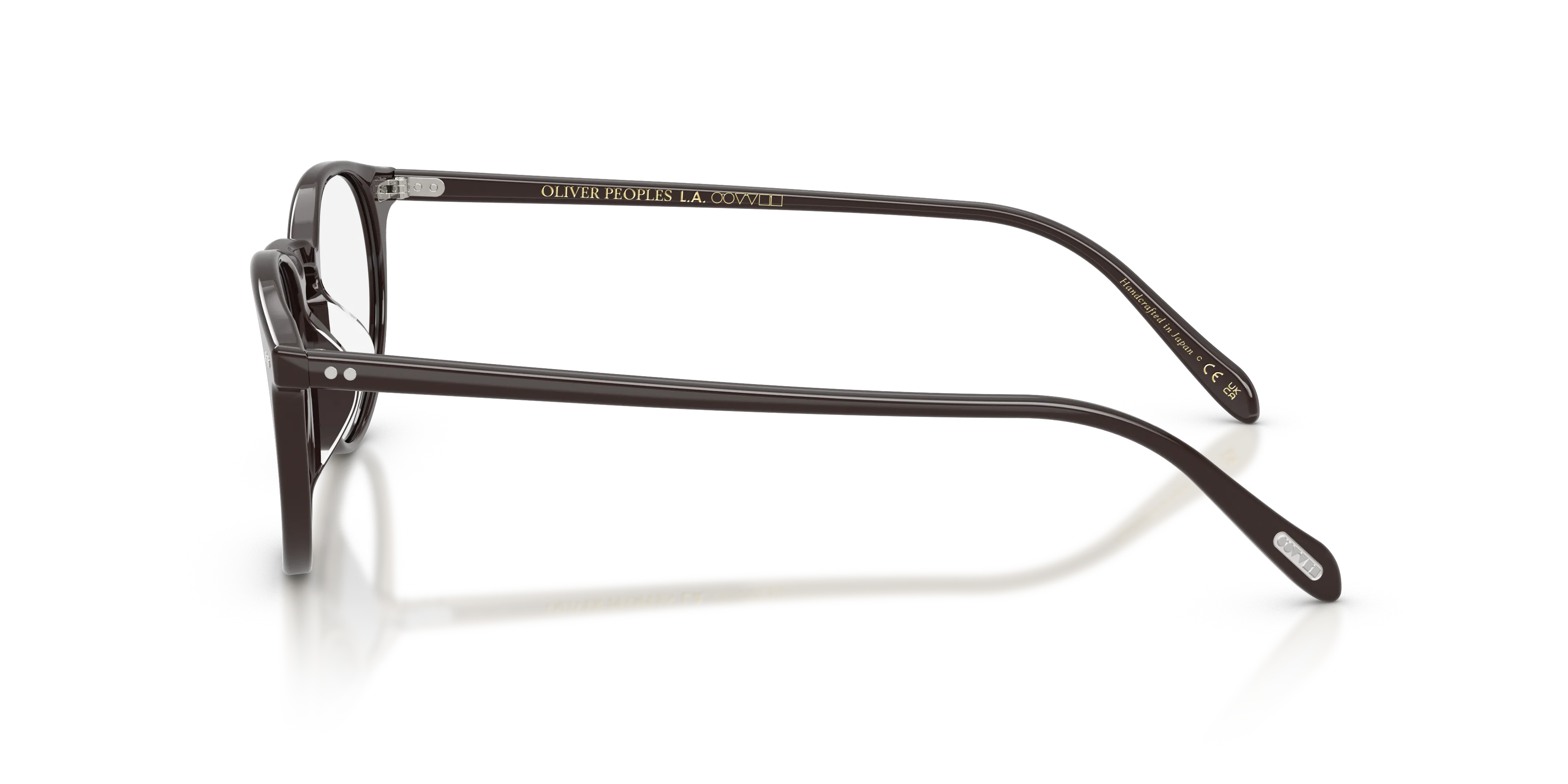 Oliver Peoples OV5004 RILEY-R 1772 Montature da vista Acetato Marrone Trasparente Pantos Normale - immagine 4