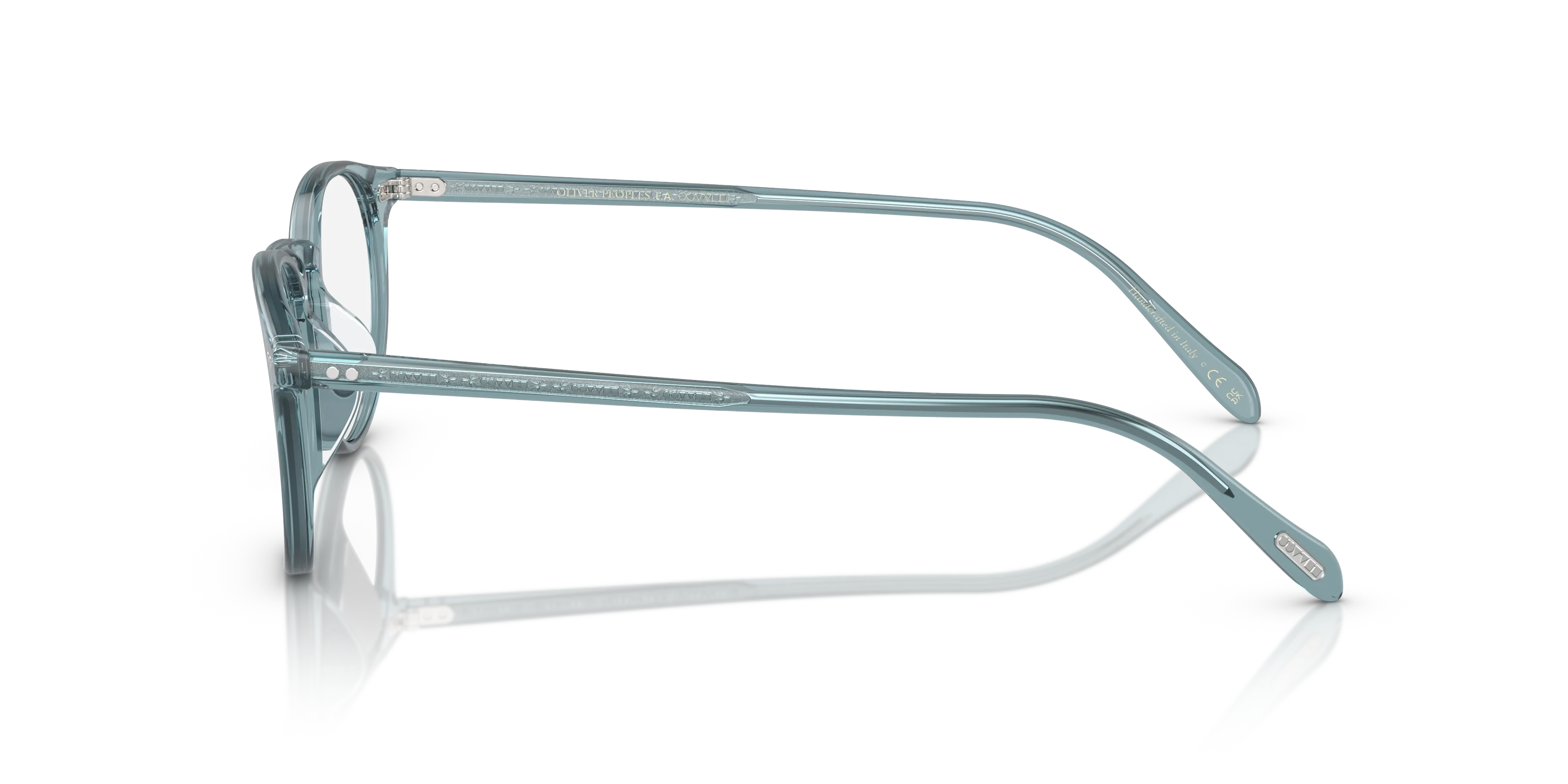 Oliver Peoples OV5004 RILEY-R 1617 Montature da vista Acetato Blu Trasparente Pantos Normale - immagine 4