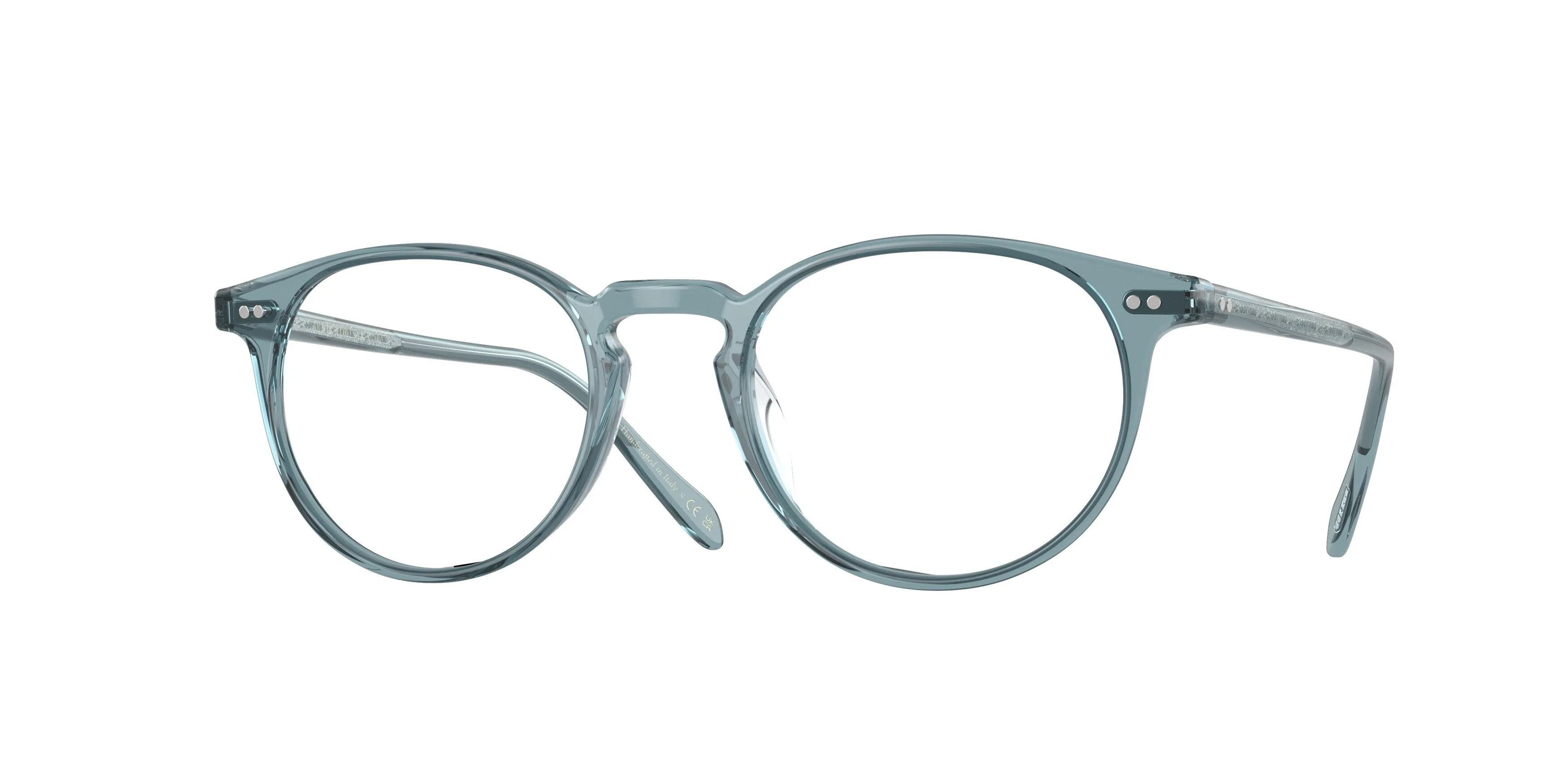 Oliver Peoples OV5004 RILEY-R 1617 Montature da vista Acetato Blu Trasparente Pantos Normale - immagine 1