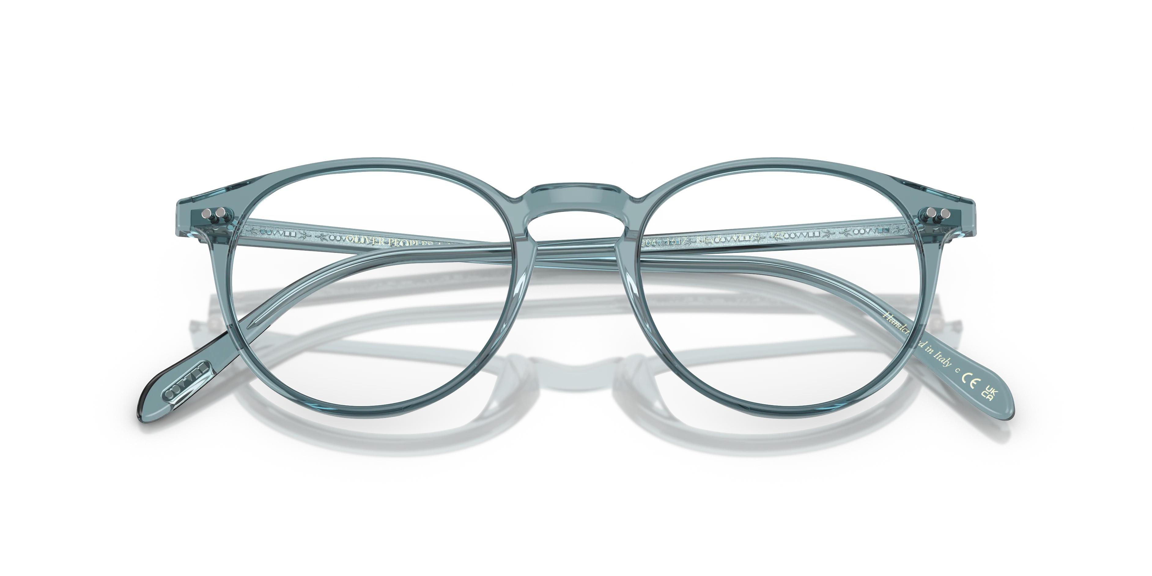 Oliver Peoples OV5004 RILEY-R 1617 Montature da vista Acetato Blu Trasparente Pantos Normale - immagine 2