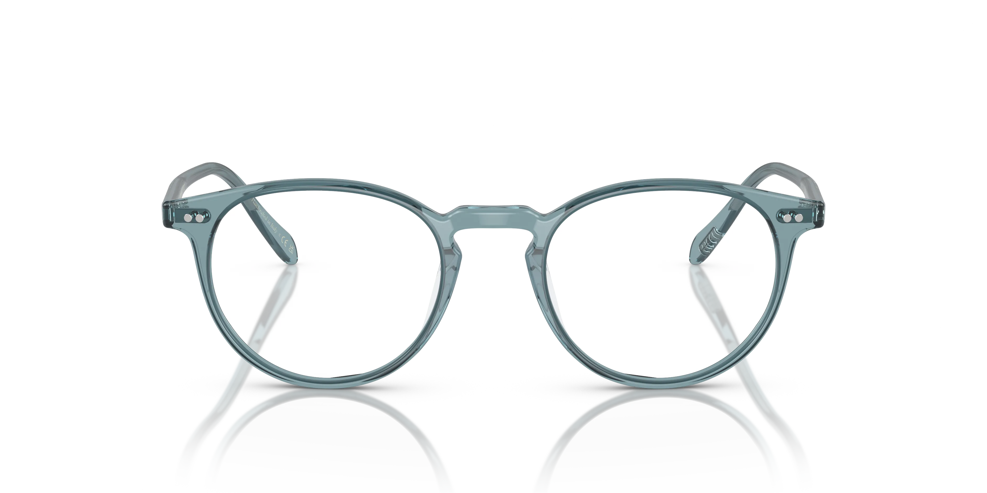 Oliver Peoples OV5004 RILEY-R 1617 Montature da vista Acetato Blu Trasparente Pantos Normale - immagine 3