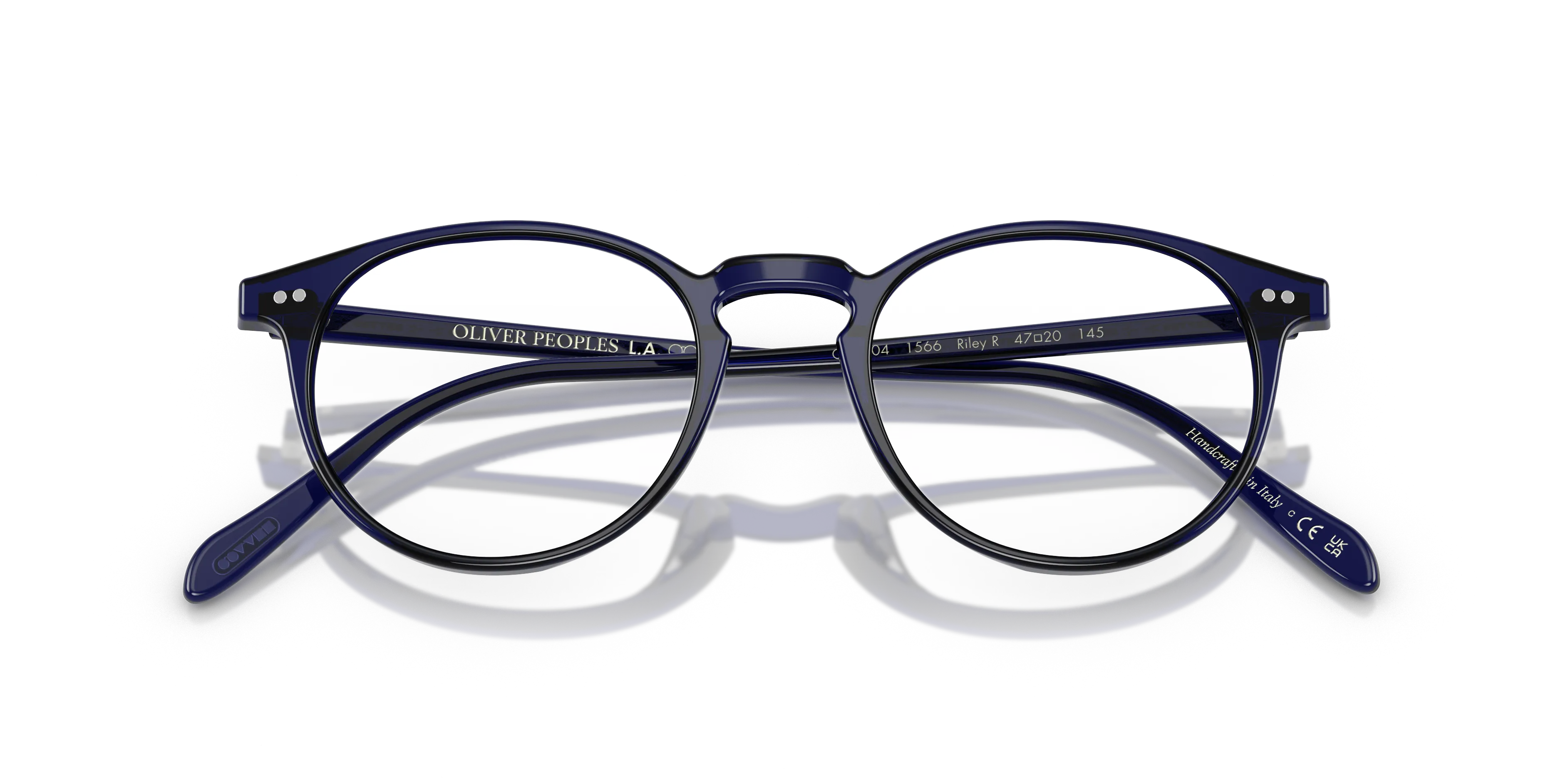 Oliver Peoples OV5004 RILEY-R 1566 Montature da vista Acetato Blu Trasparente Pantos Normale - immagine 2