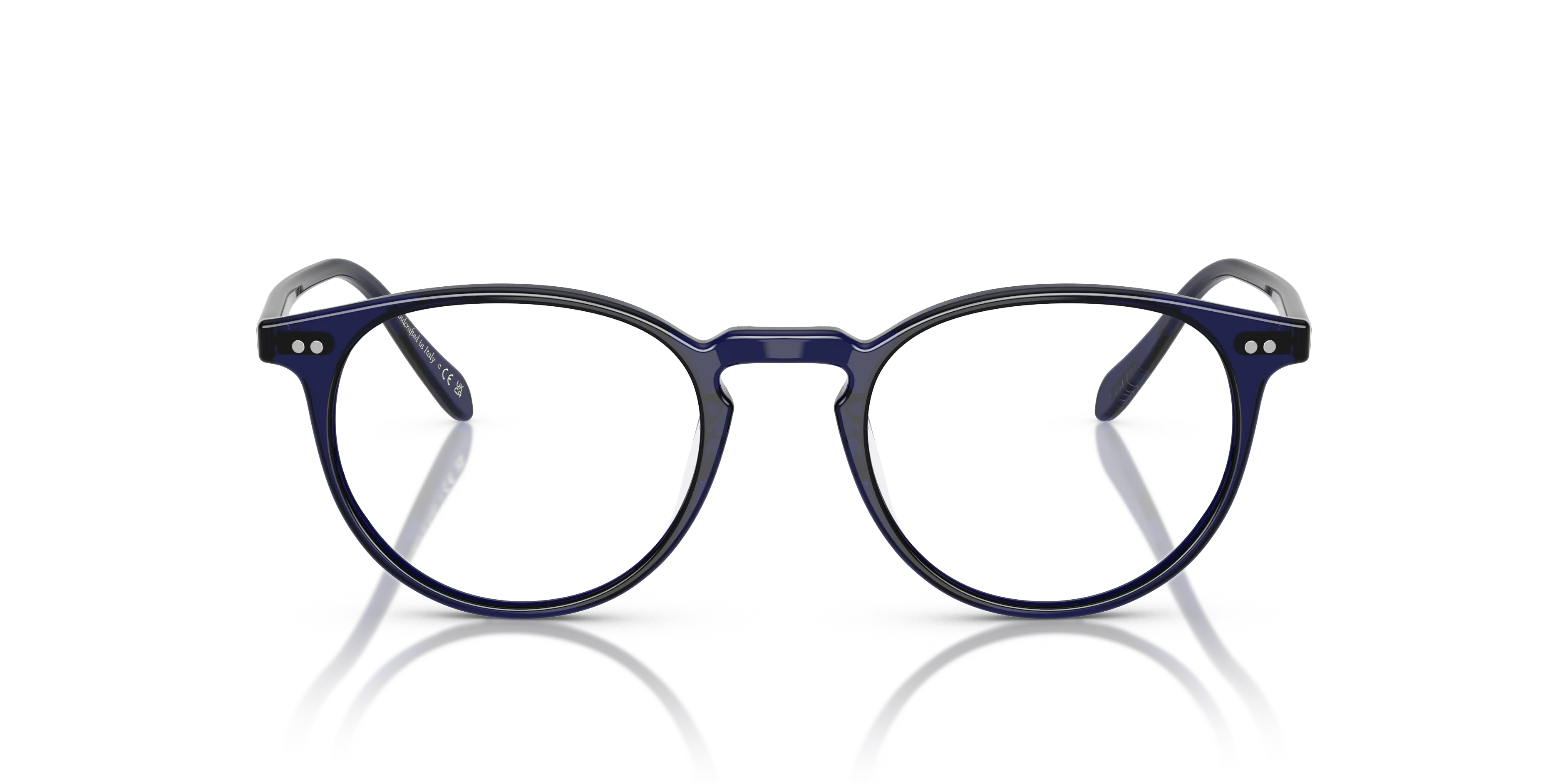 Oliver Peoples OV5004 RILEY-R 1566 Montature da vista Acetato Blu Trasparente Pantos Normale - immagine 3