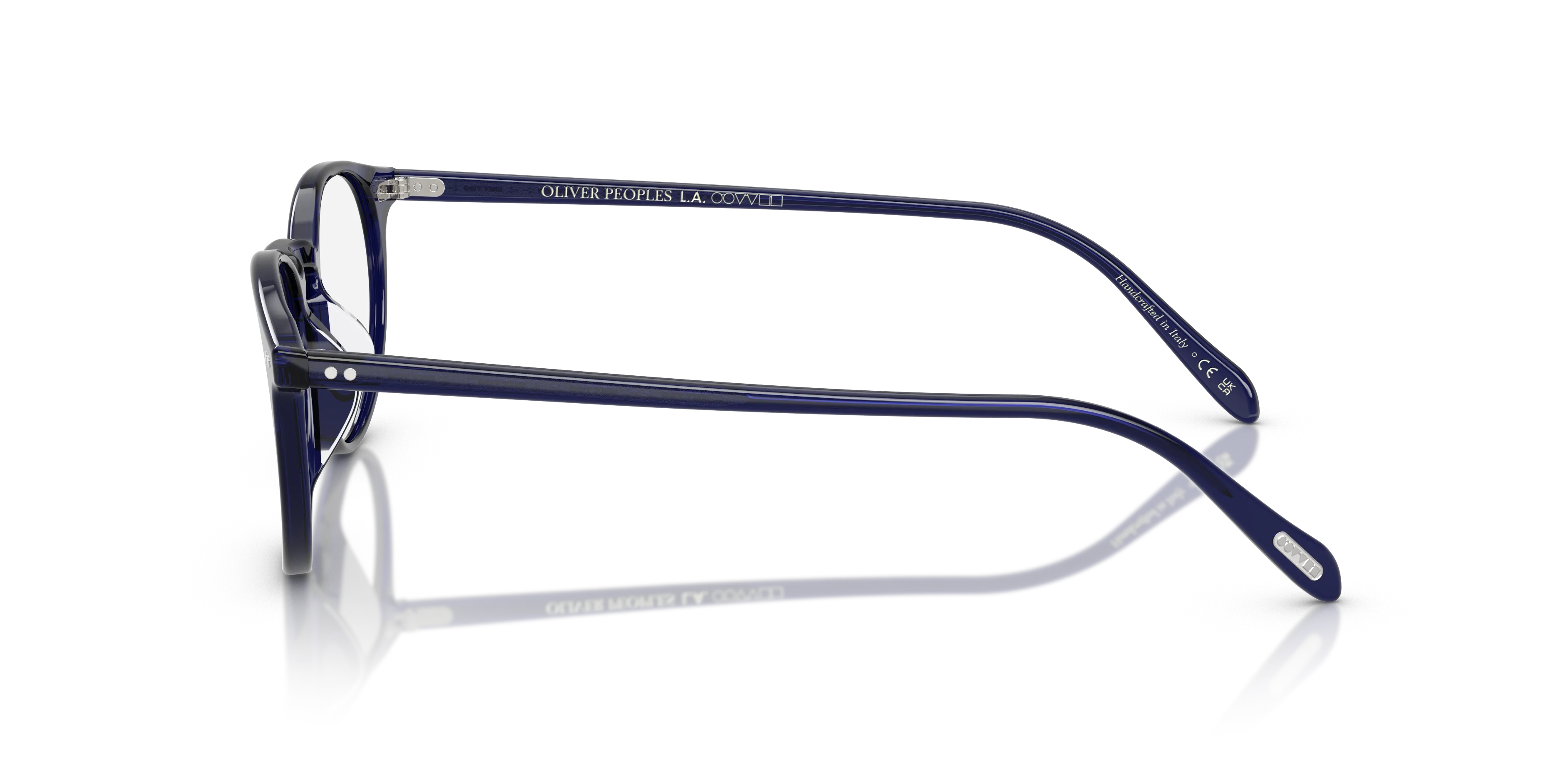 Oliver Peoples OV5004 RILEY-R 1566 Montature da vista Acetato Blu Trasparente Pantos Normale - immagine 4