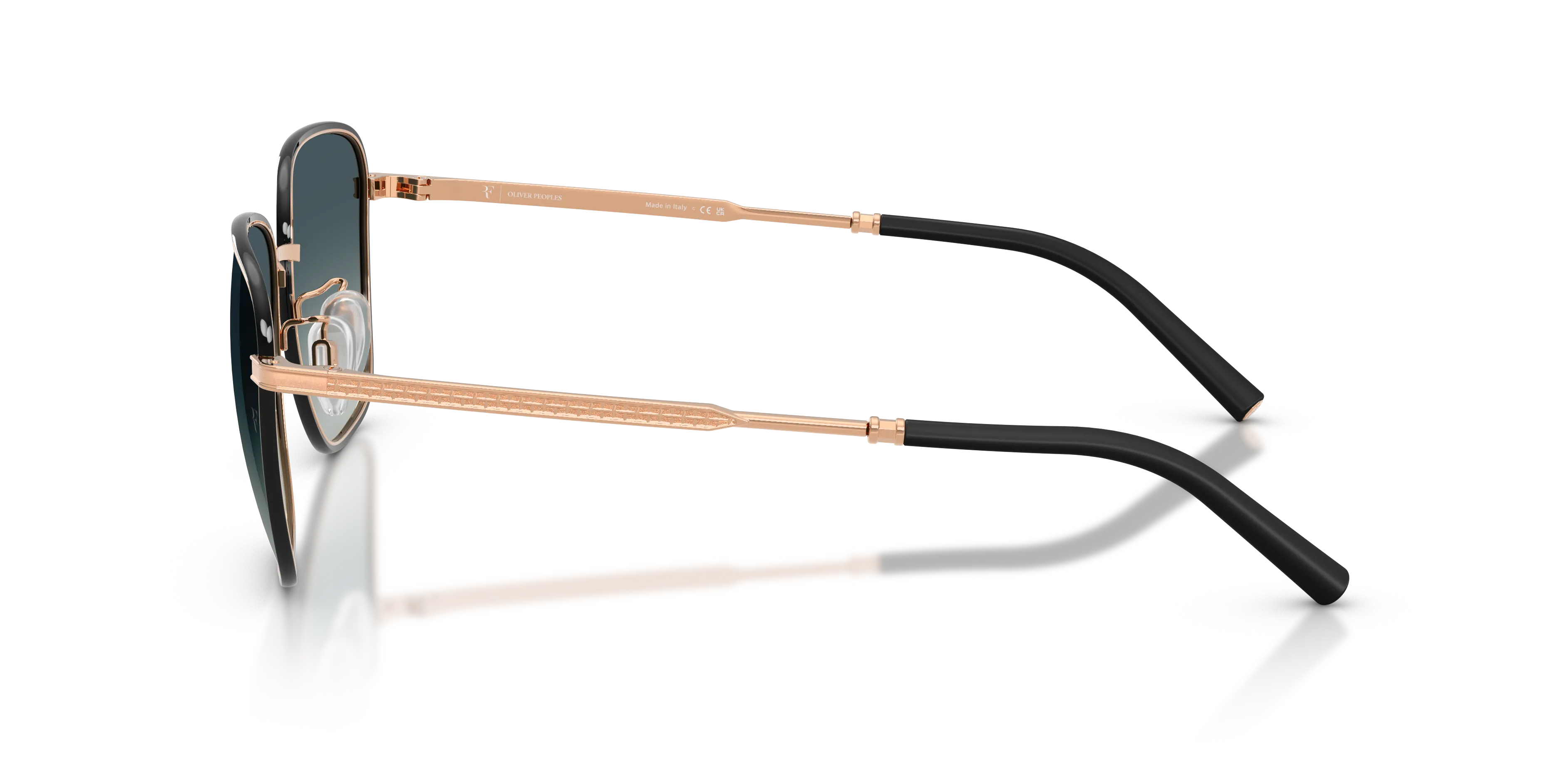 Oliver Peoples OV1378S R-18 534611 Occhiali da sole Metallo Nero Grigio Squadrata Normale Sfumato - immagine 4