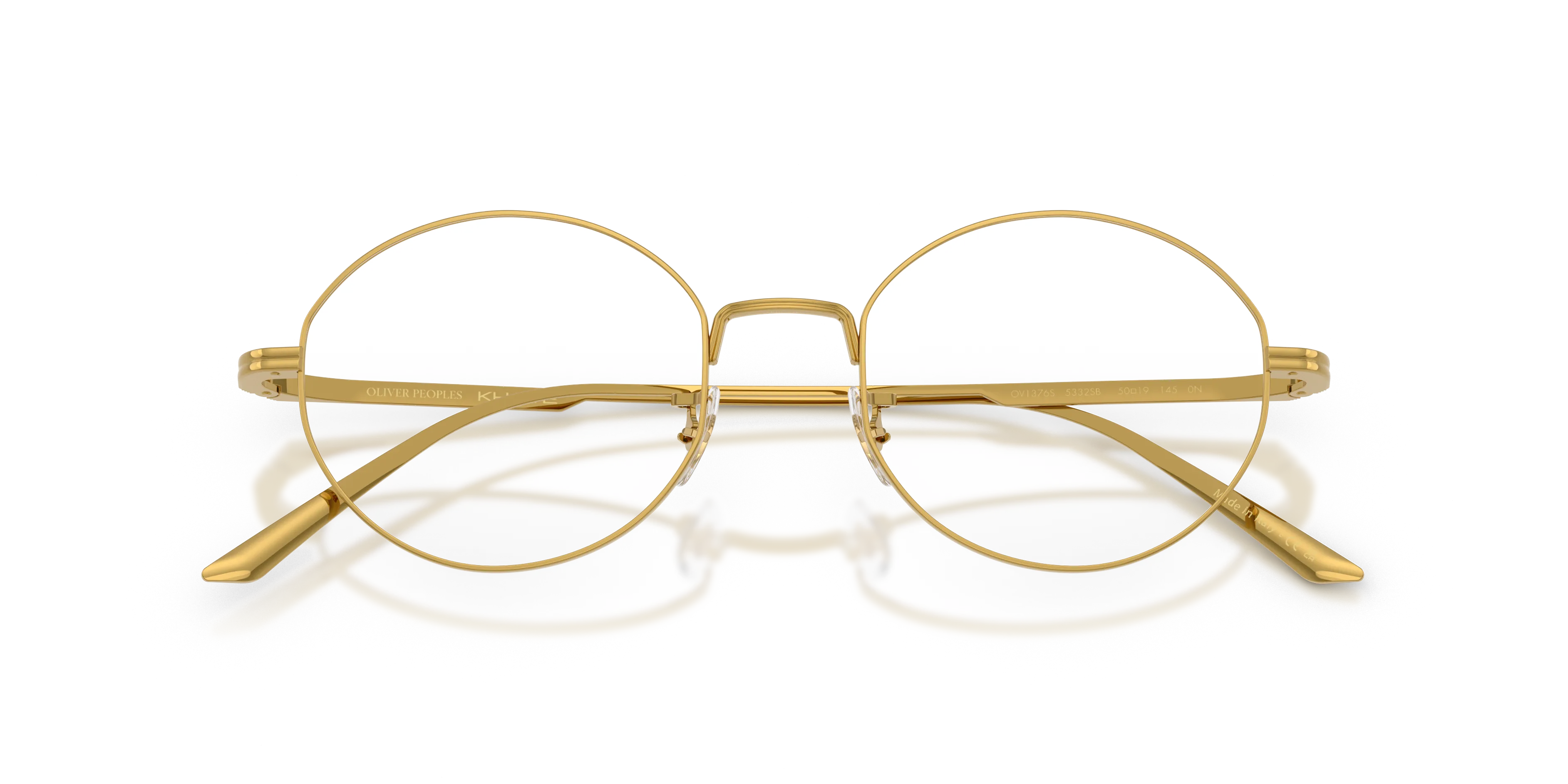 Oliver Peoples OV1376S 1994C 5332SB Occhiali da sole Metallo Oro Trasparente Rotonda Normale - immagine 2