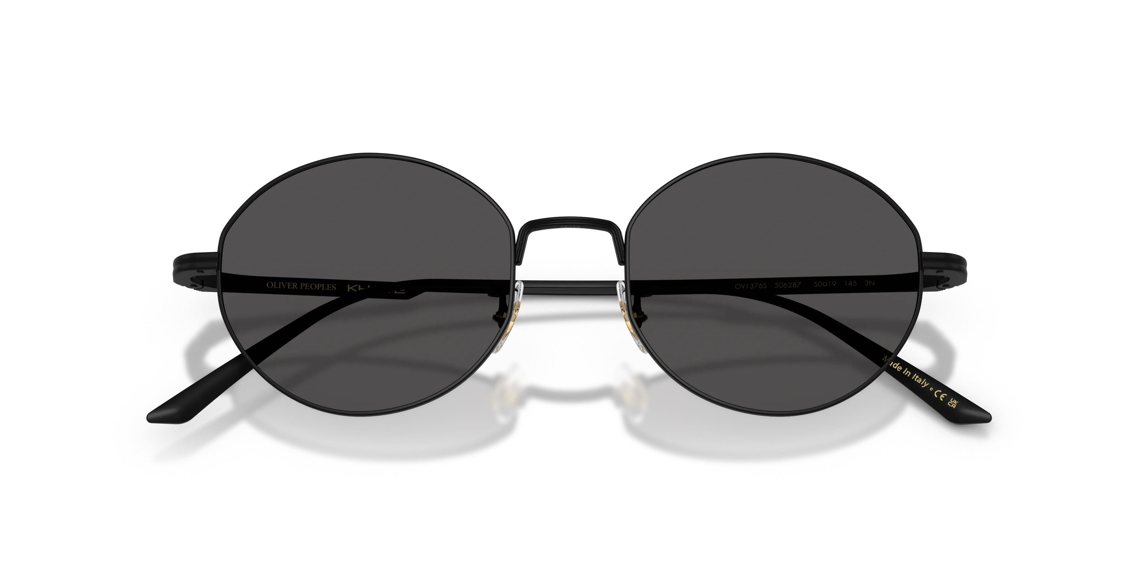Oliver Peoples OV1376S 1994C 506287 Occhiali da sole Metallo Nero Grigio Rotonda Normale - immagine 2