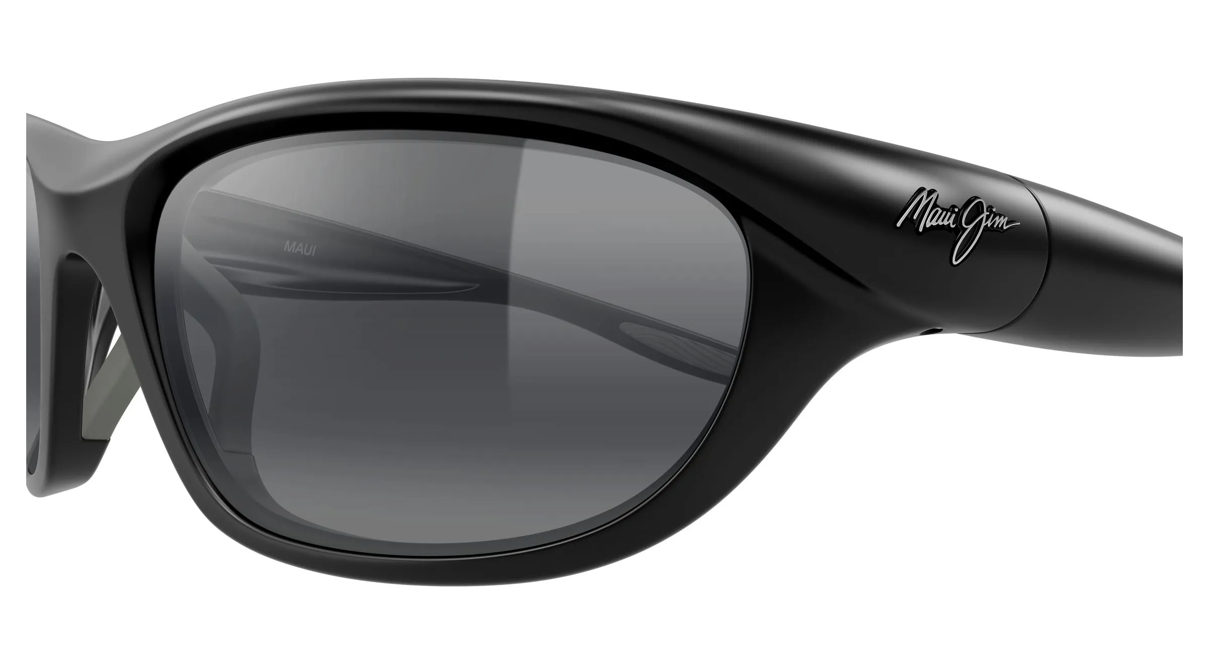 Maui Jim MJ0349S 001 Occhiali da sole Bio-iniettato Nero Grigio Squadrata - immagine 3