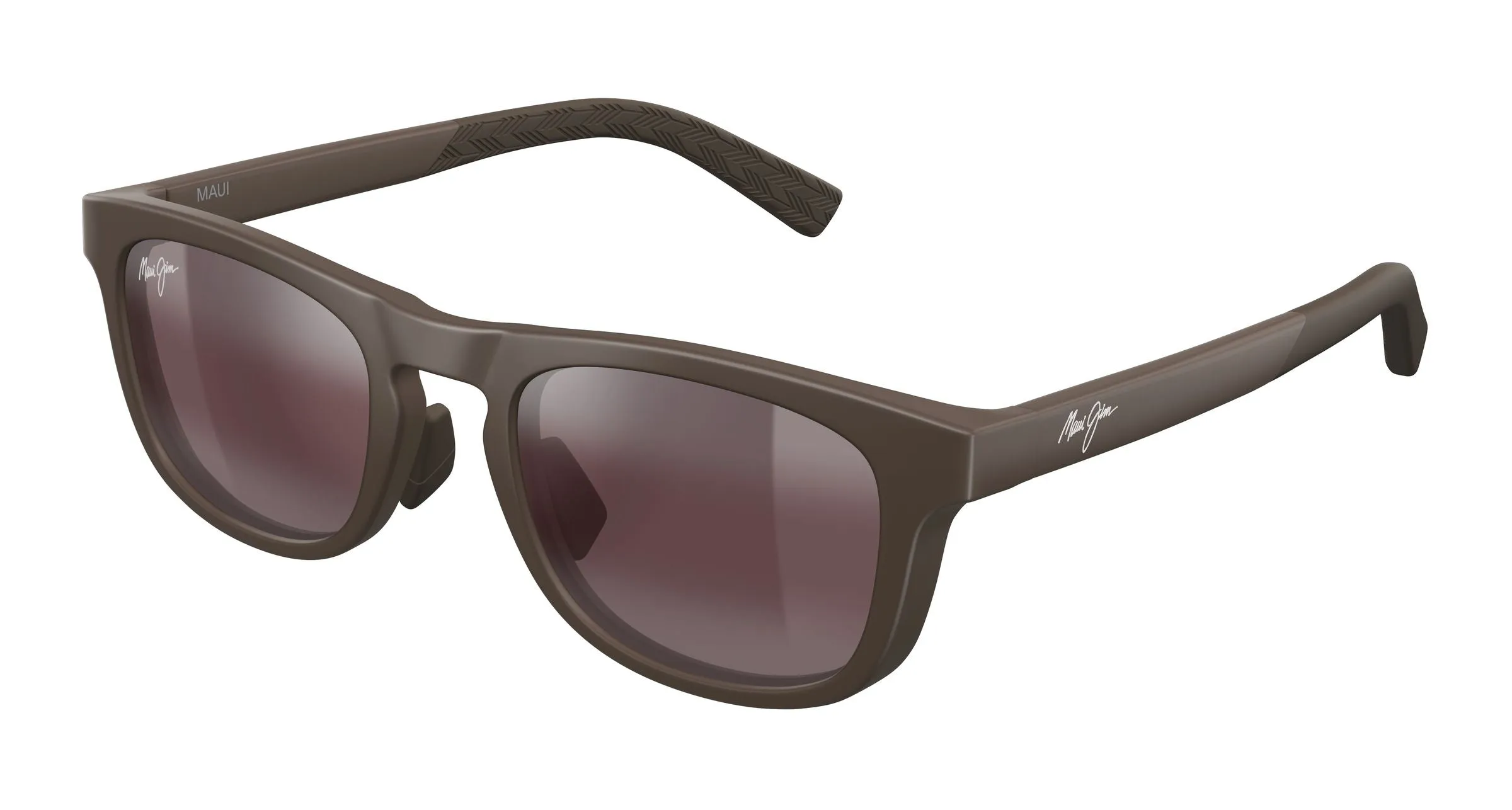 Maui Jim MJ0342S 003 Occhiali da sole Bio-iniettato Marrone Rosa Squadrata - immagine 1