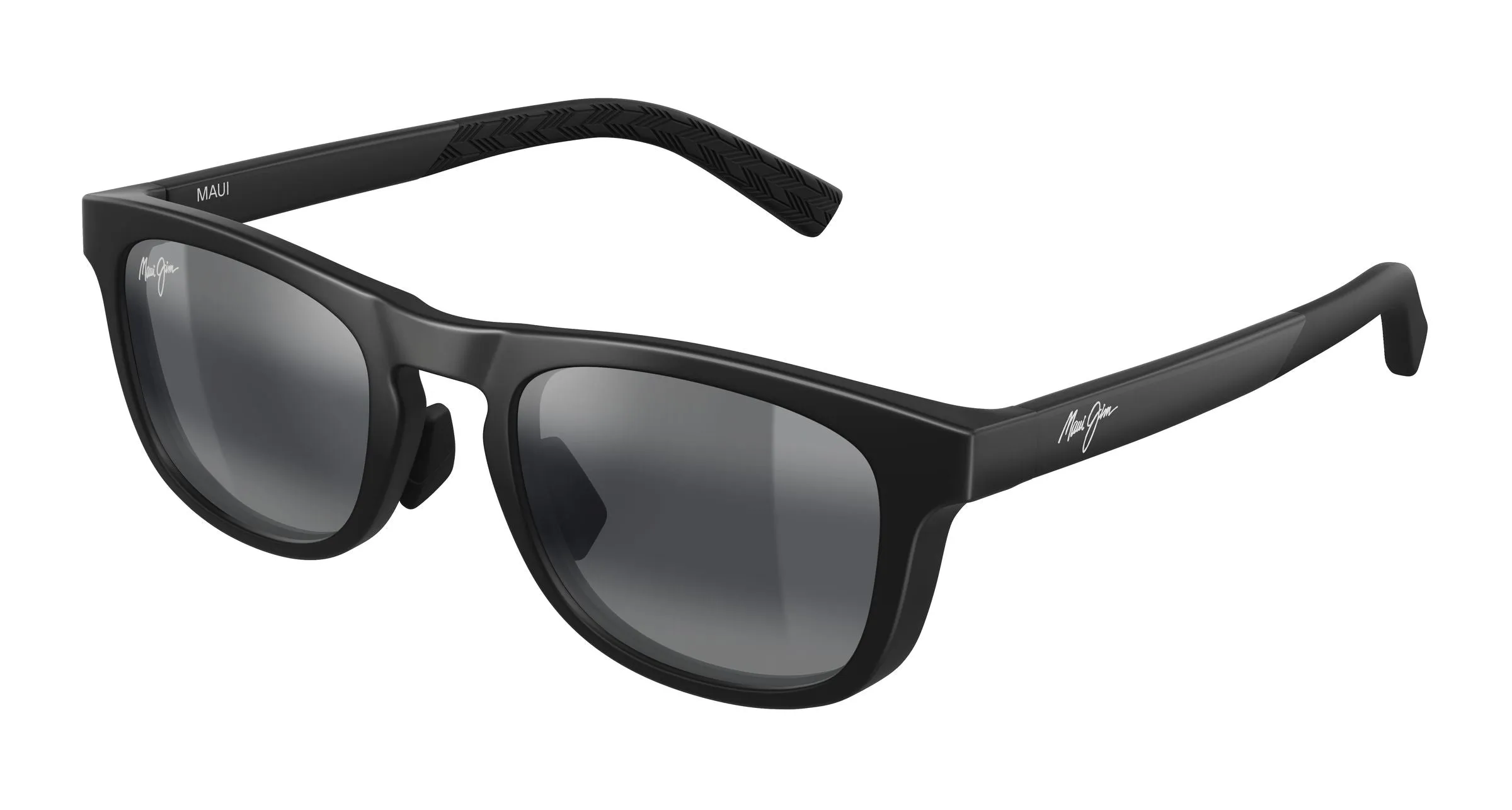 Maui Jim MJ0342S 001 Occhiali da sole Bio-iniettato Nero Grigio Squadrata - immagine 1