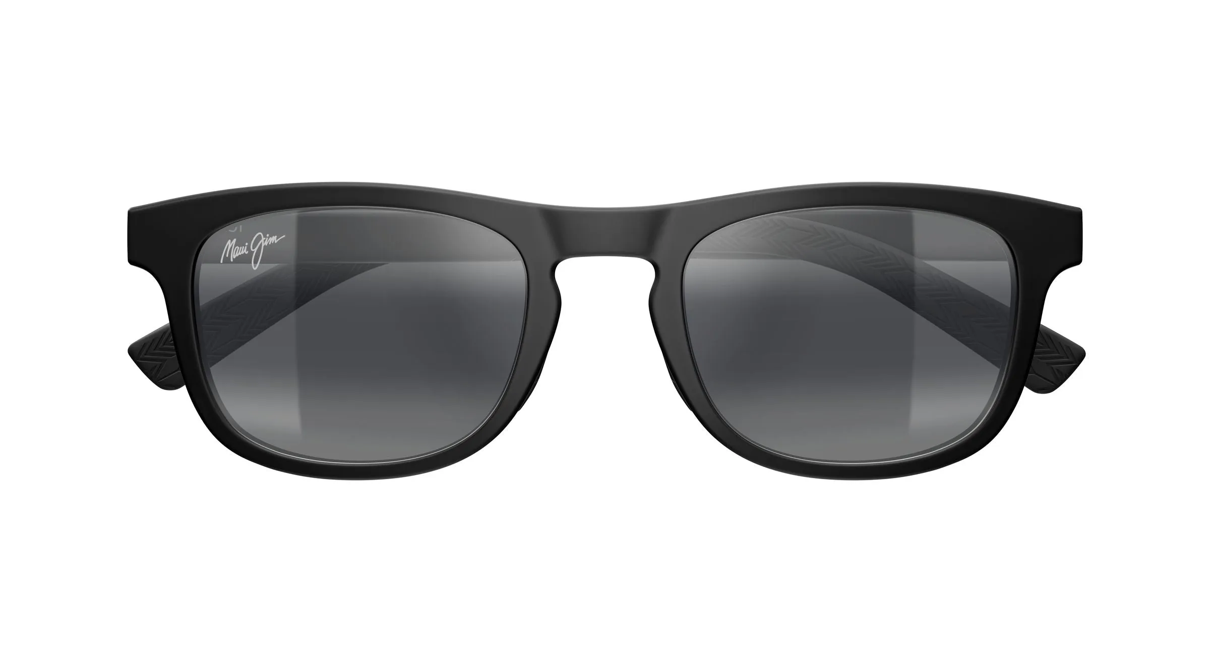 Maui Jim MJ0342S 001 Occhiali da sole Bio-iniettato Nero Grigio Squadrata - immagine 2