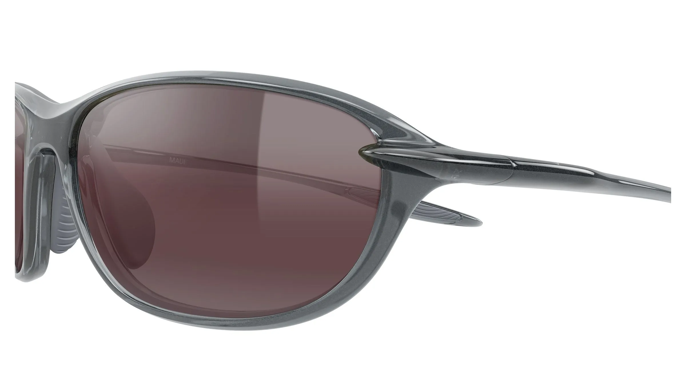 Maui Jim MJ0338S 004 Occhiali da sole Bio-iniettato Grigio Rosa Rotonda - immagine 3