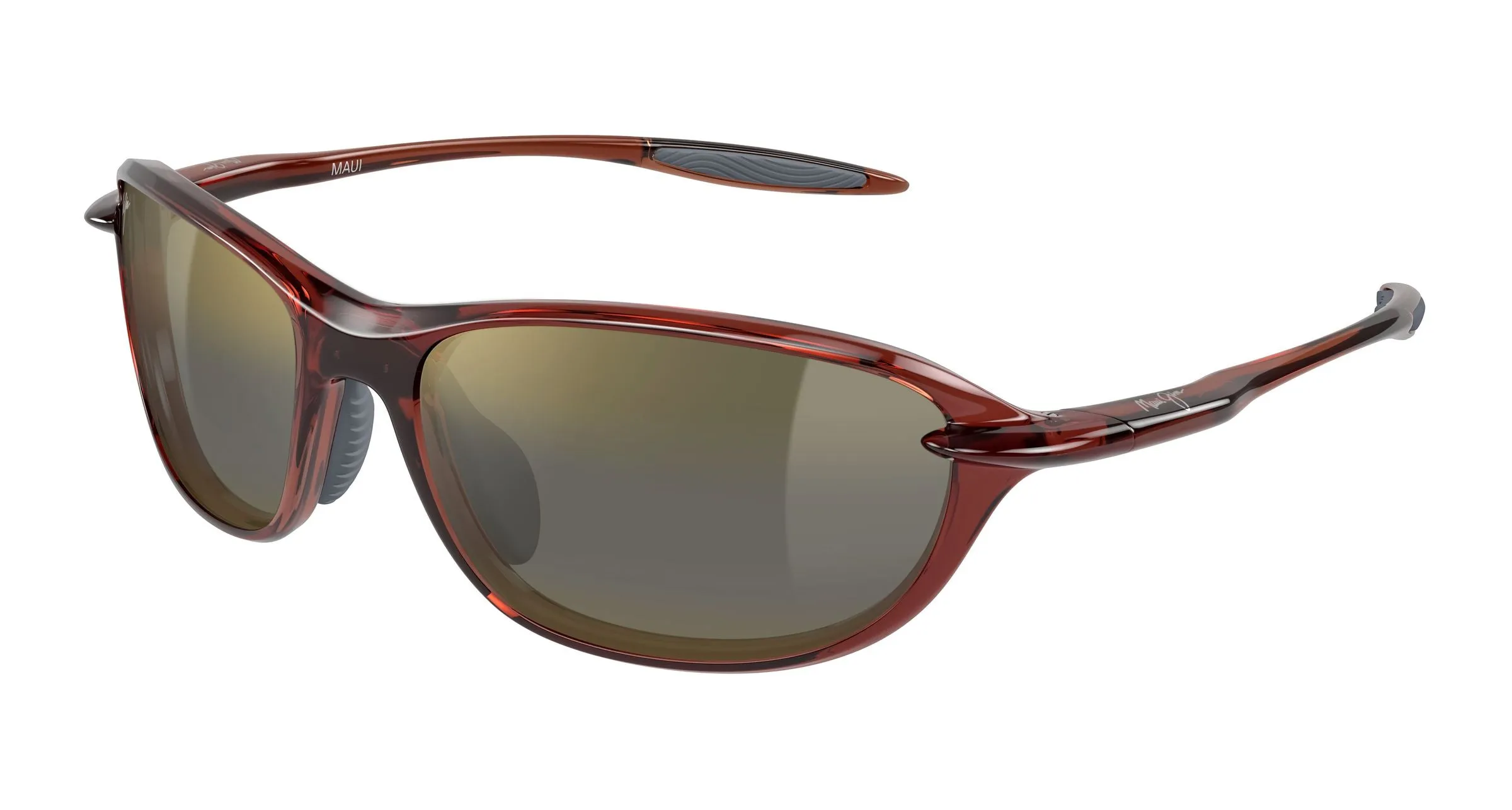 Maui Jim MJ0338S 003 Occhiali da sole Bio-iniettato Marrone Bronzo Rotonda - immagine 1
