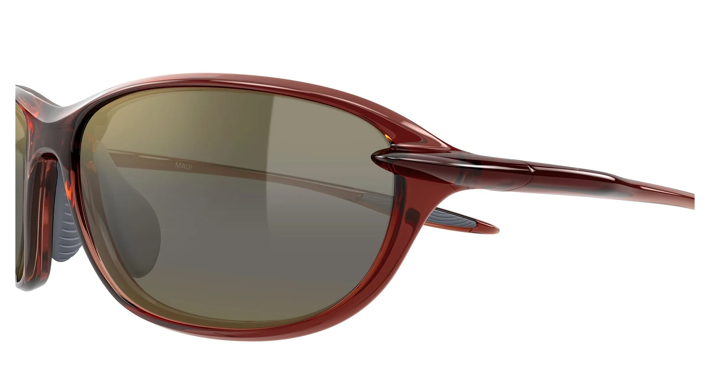 Maui Jim MJ0338S 003 Occhiali da sole Bio-iniettato Marrone Bronzo Rotonda - immagine 3