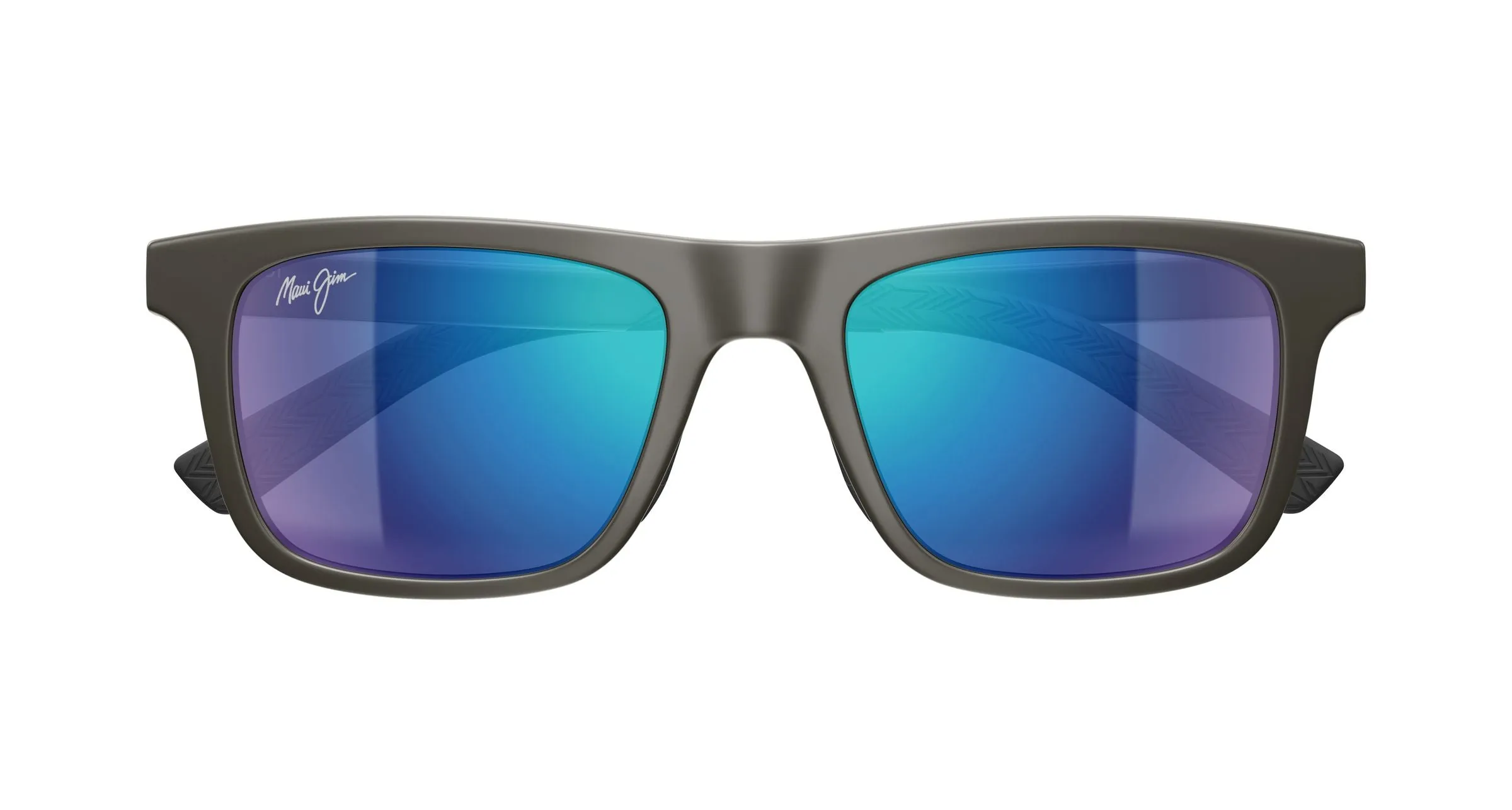Maui Jim MJ0341S 003 Occhiali da sole Bio-iniettato Grigio Blu Squadrata - immagine 2
