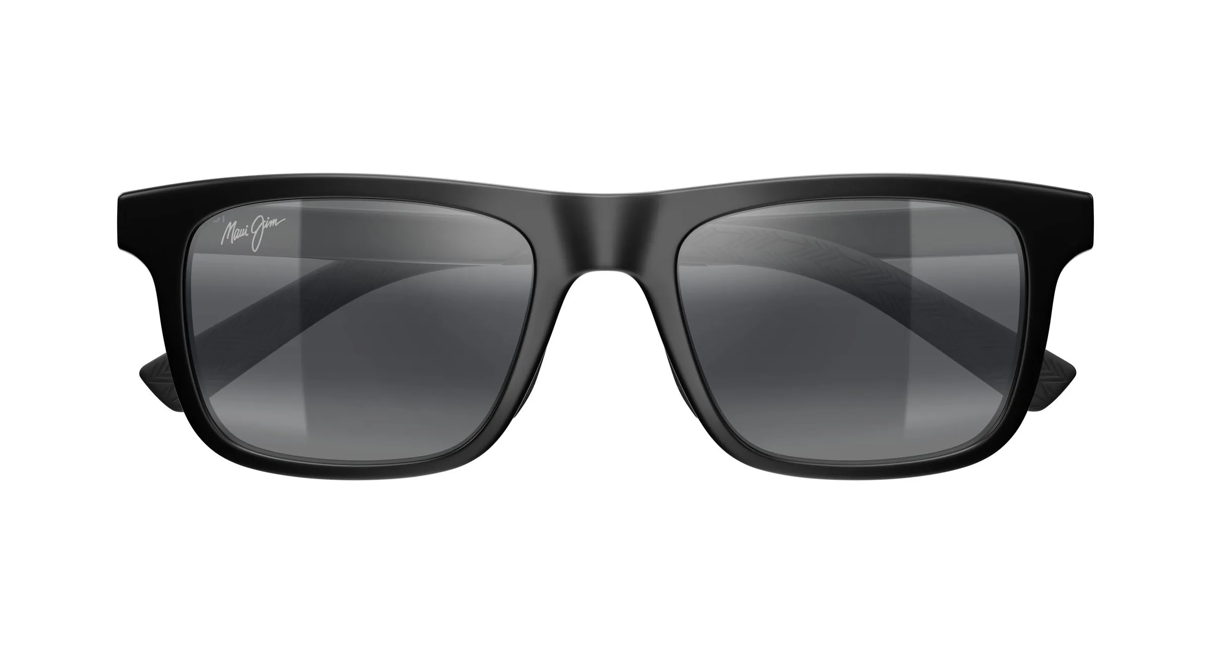 Maui Jim MJ0341S 001 Occhiali da sole Bio-iniettato Nero Grigio Squadrata - immagine 2