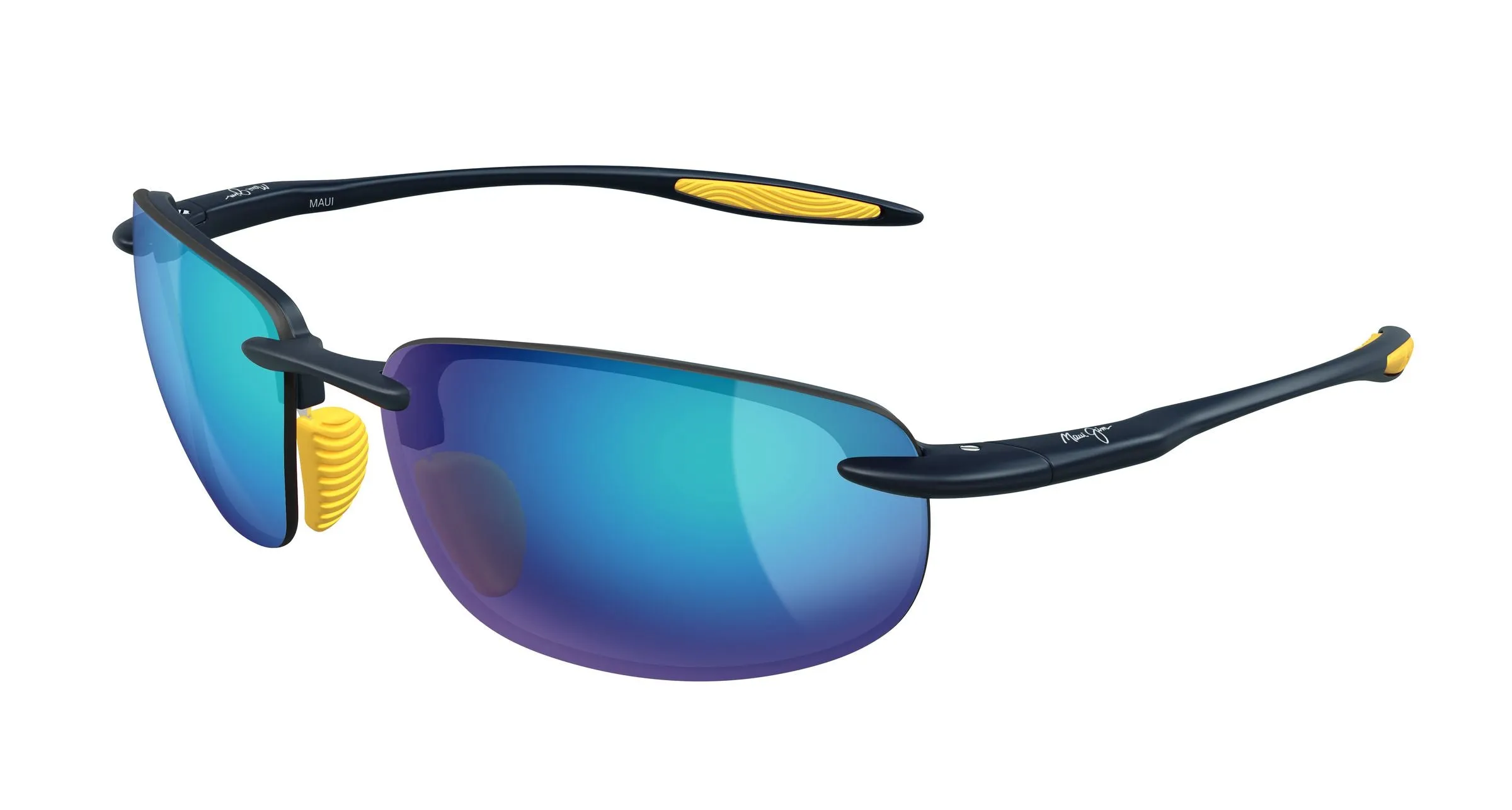 Maui Jim MJ0676S 006 Occhiali da sole Bio-iniettato Blu Blu Squadrata - immagine 1