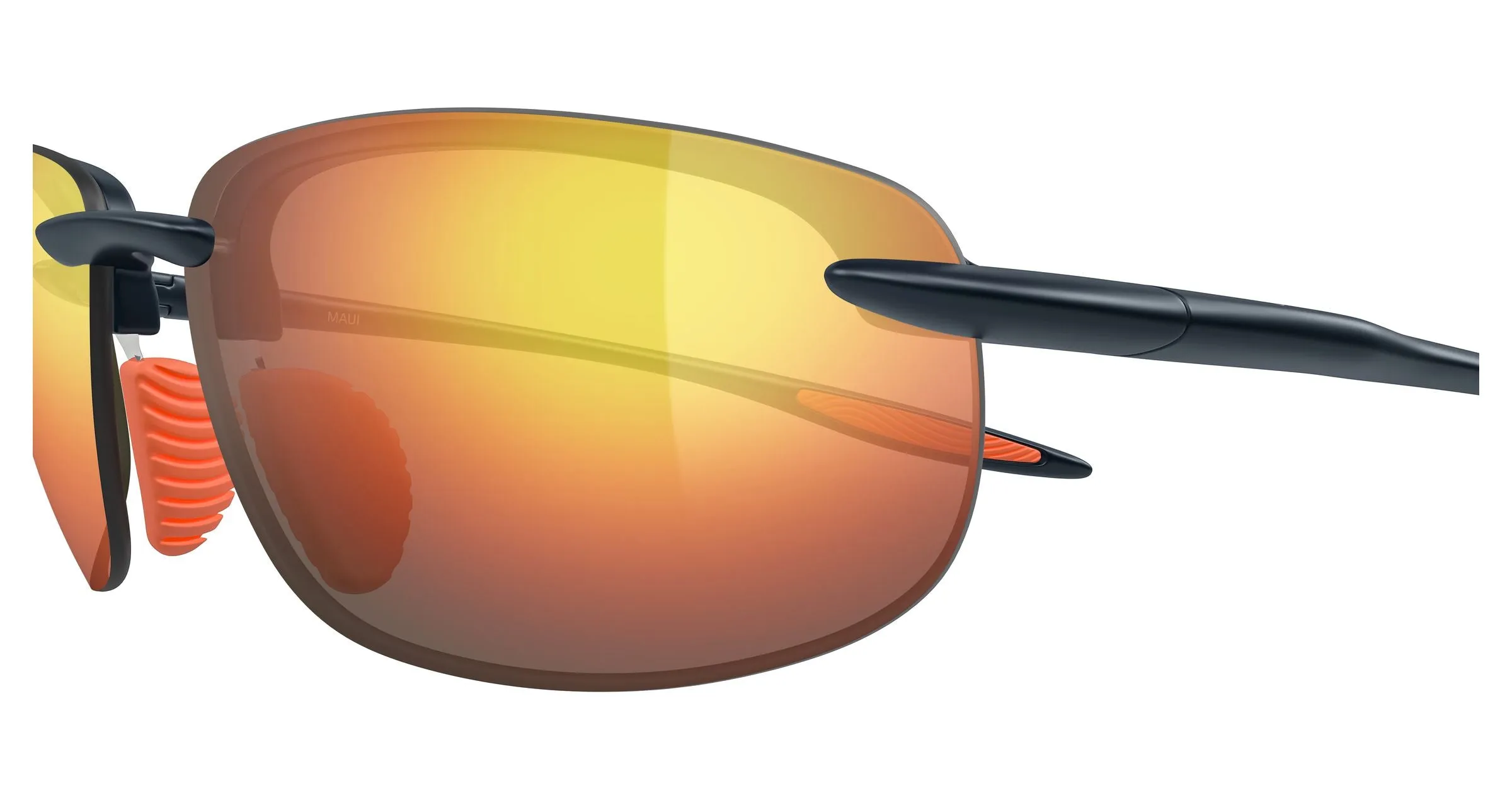 Maui Jim MJ0676S 005 Occhiali da sole Bio-iniettato Blu Rosso Squadrata - immagine 3