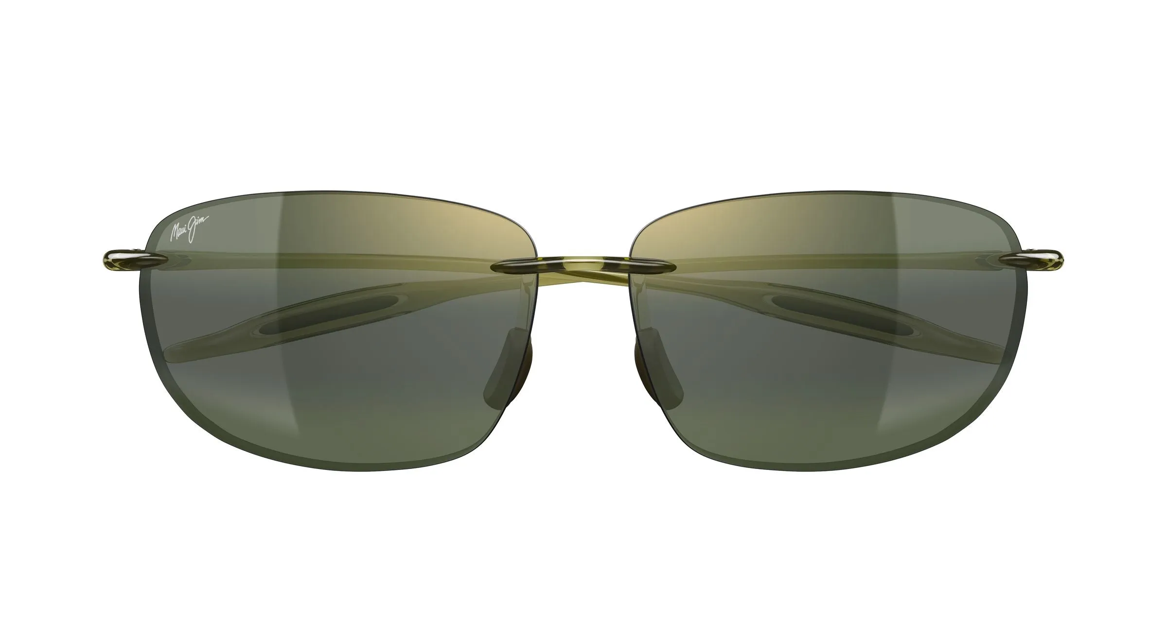 Maui Jim MJ0422S 038 Occhiali da sole Iniettato Verde Verde Squadrata - immagine 2