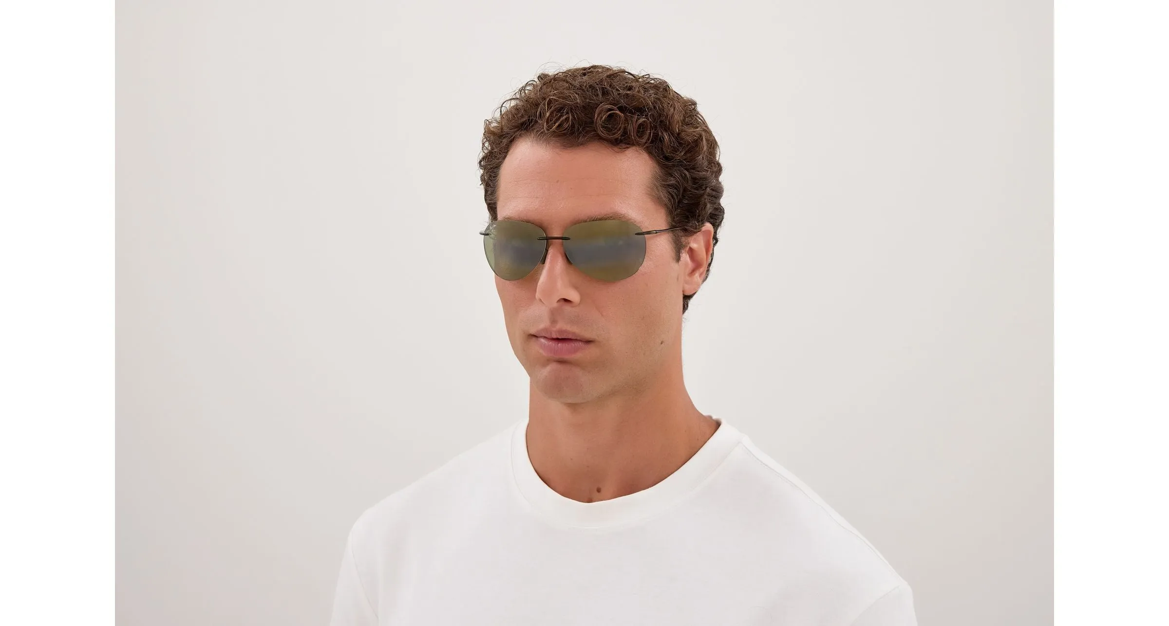 Maui Jim MJ0421S 007 Occhiali da sole Iniettato Verde Verde Pilot - immagine 4