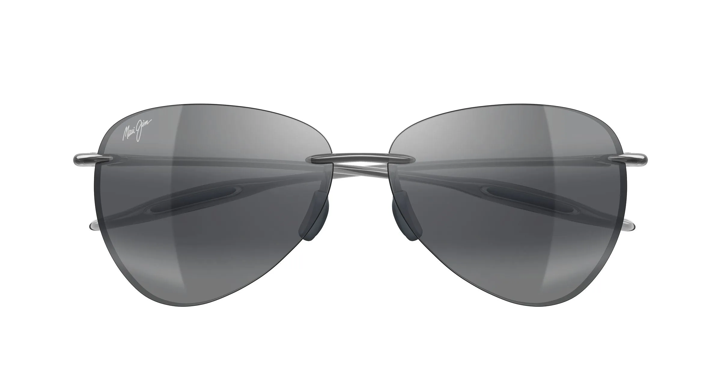 Maui Jim MJ0421S 005 Occhiali da sole Iniettato Grigio Grigio Pilot - immagine 2