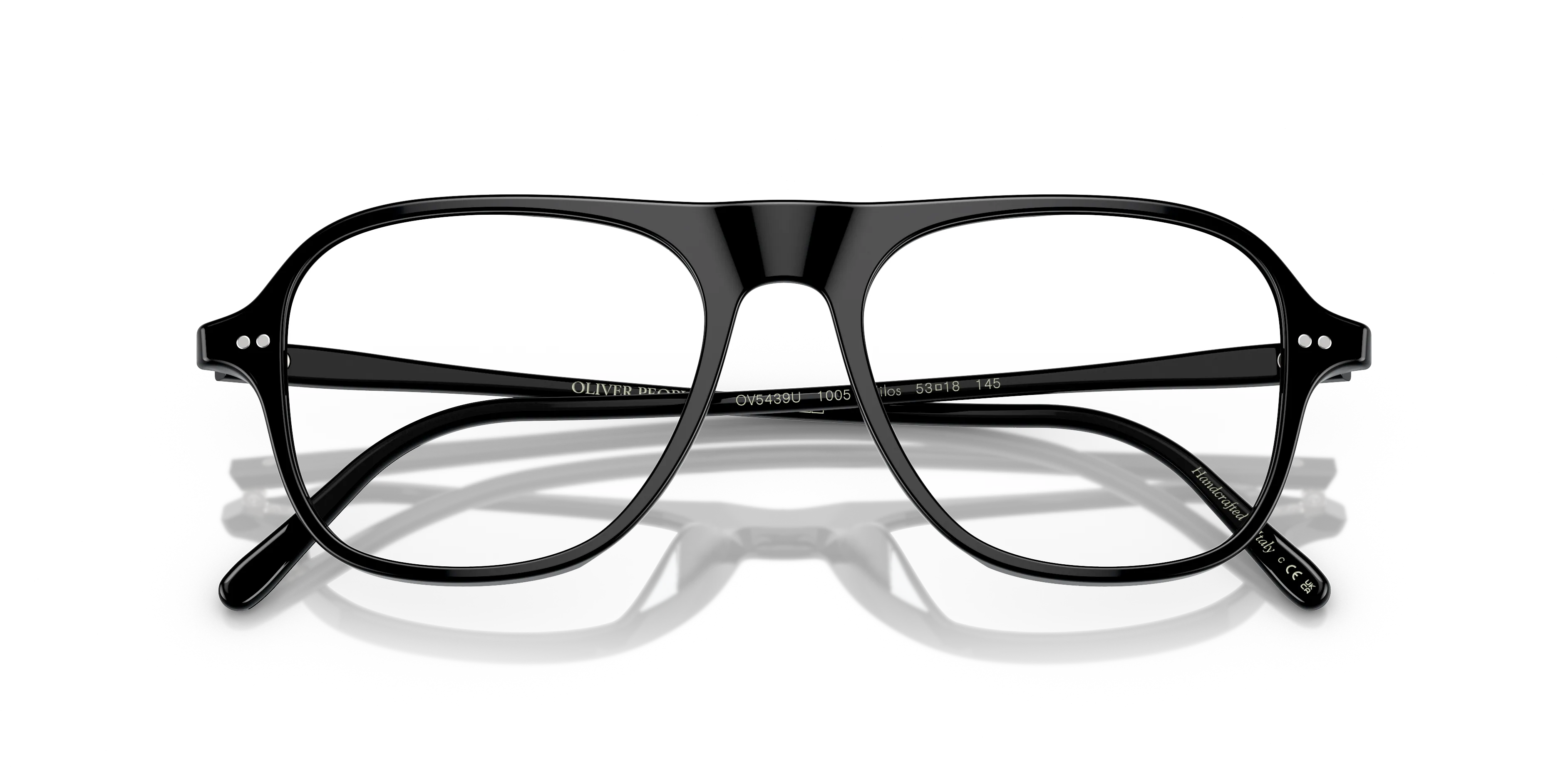 Oliver Peoples OV5439U NILOS 1005 Montature da vista Acetato Nero Trasparente Squadrata Normale - immagine 2