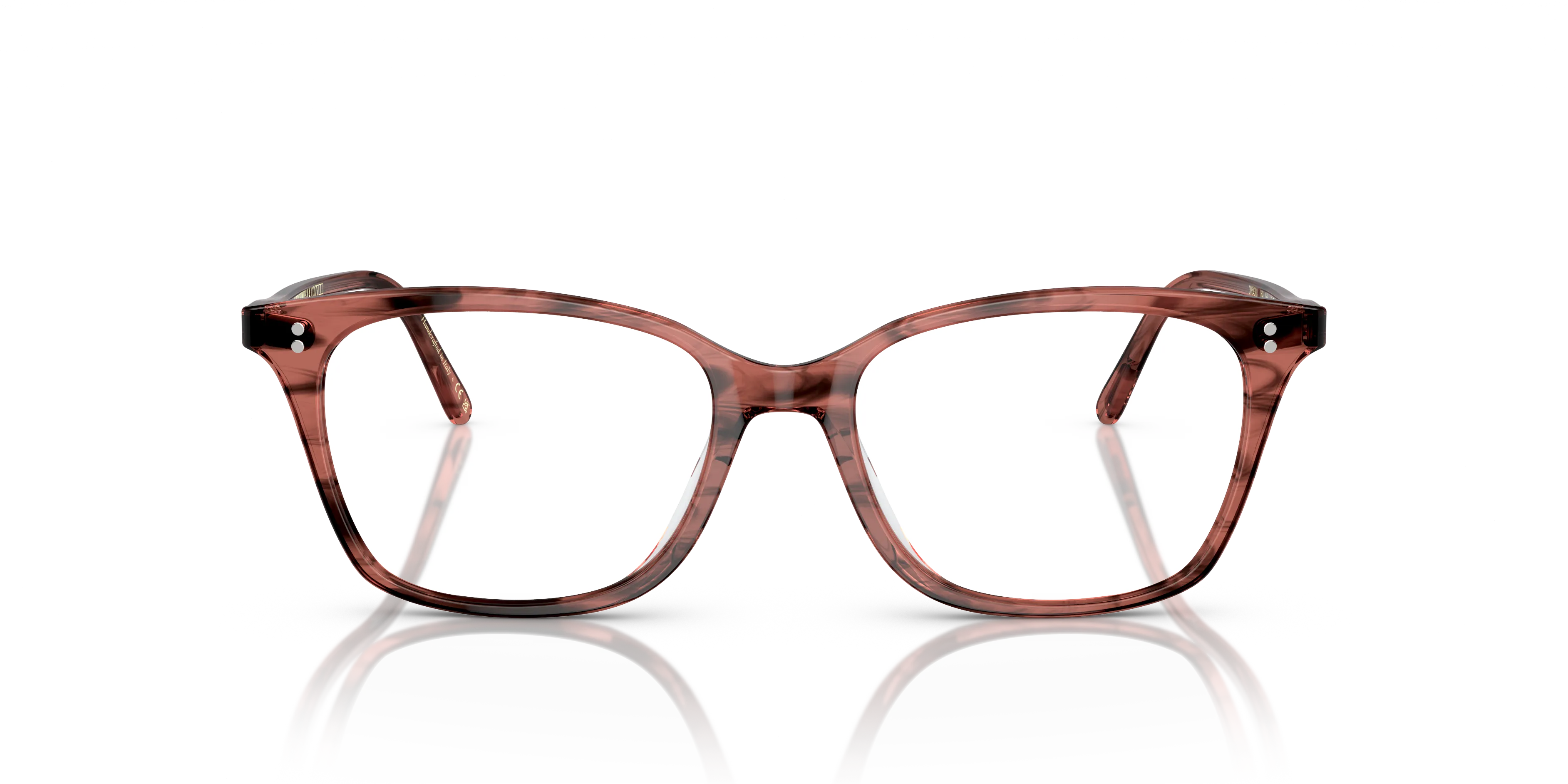 Oliver Peoples OV5438U ADDILYN 1690 Montature da vista Acetato Rosso Trasparente Pillow Normale - immagine 3