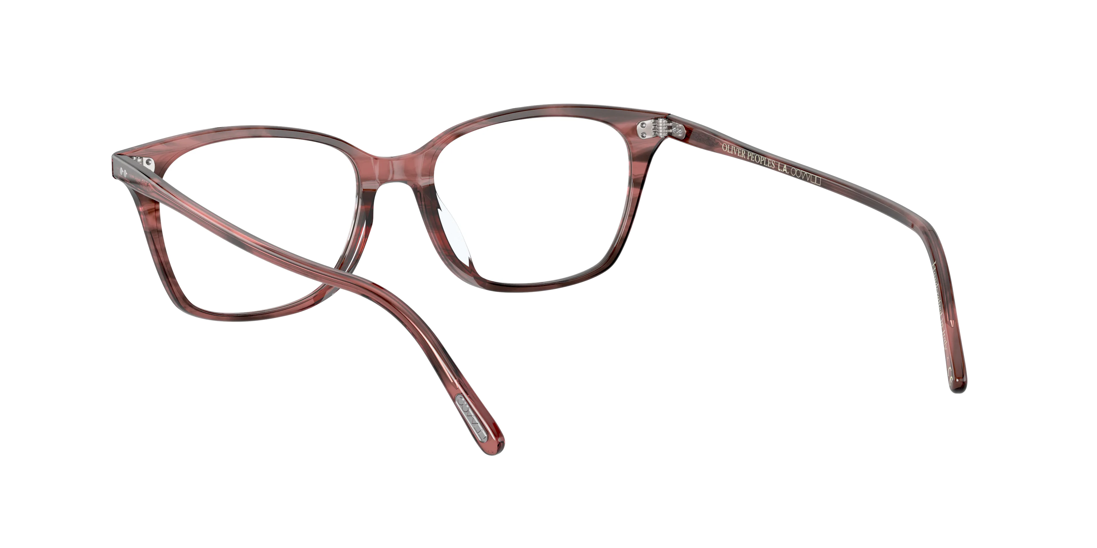 Oliver Peoples OV5438U ADDILYN 1690 Montature da vista Acetato Rosso Trasparente Pillow Normale - immagine 4