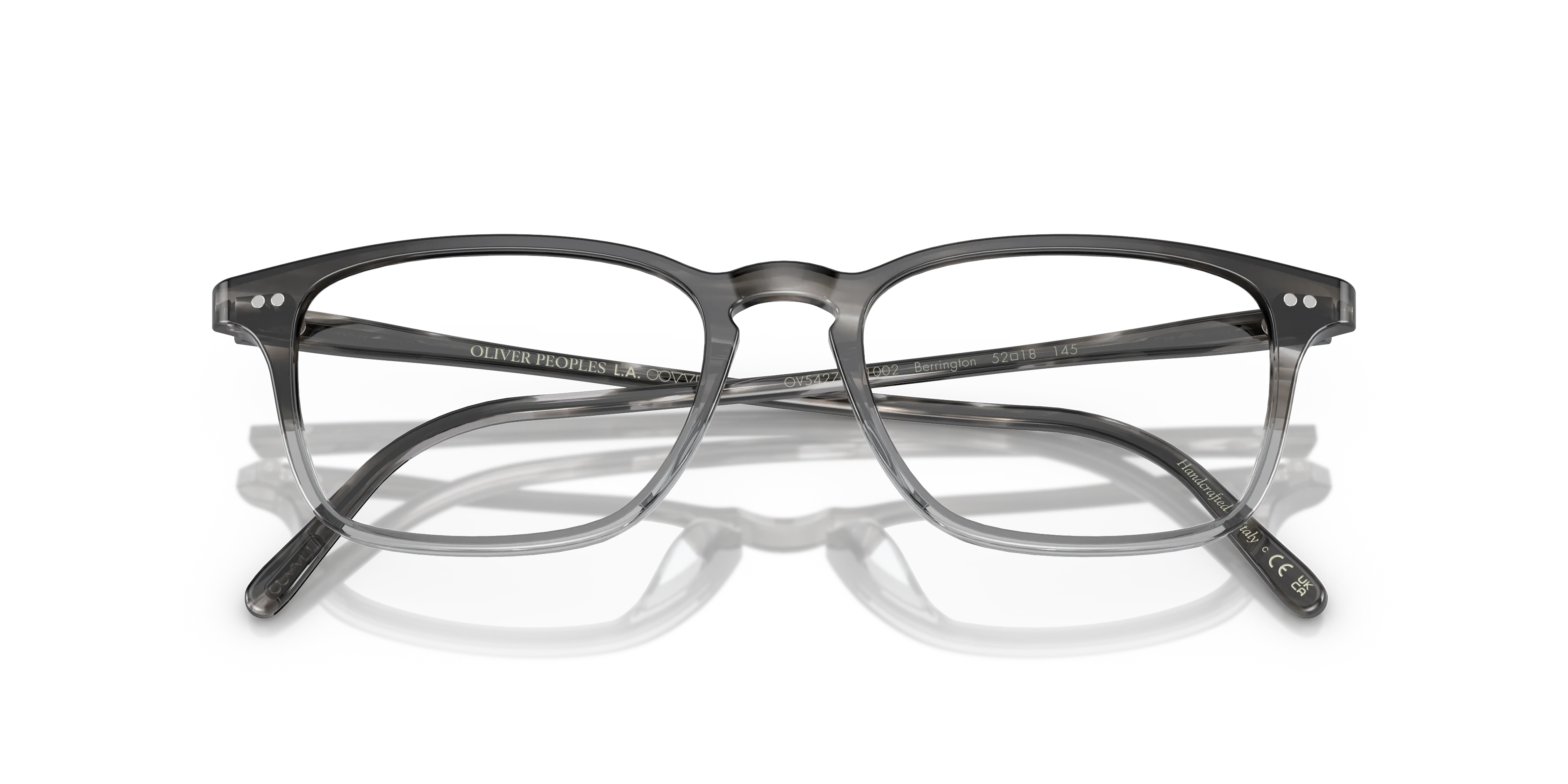 Oliver Peoples OV5427U BERRINGTON 1002 Montature da vista Acetato Grigio Trasparente Squadrata Normale - immagine 2