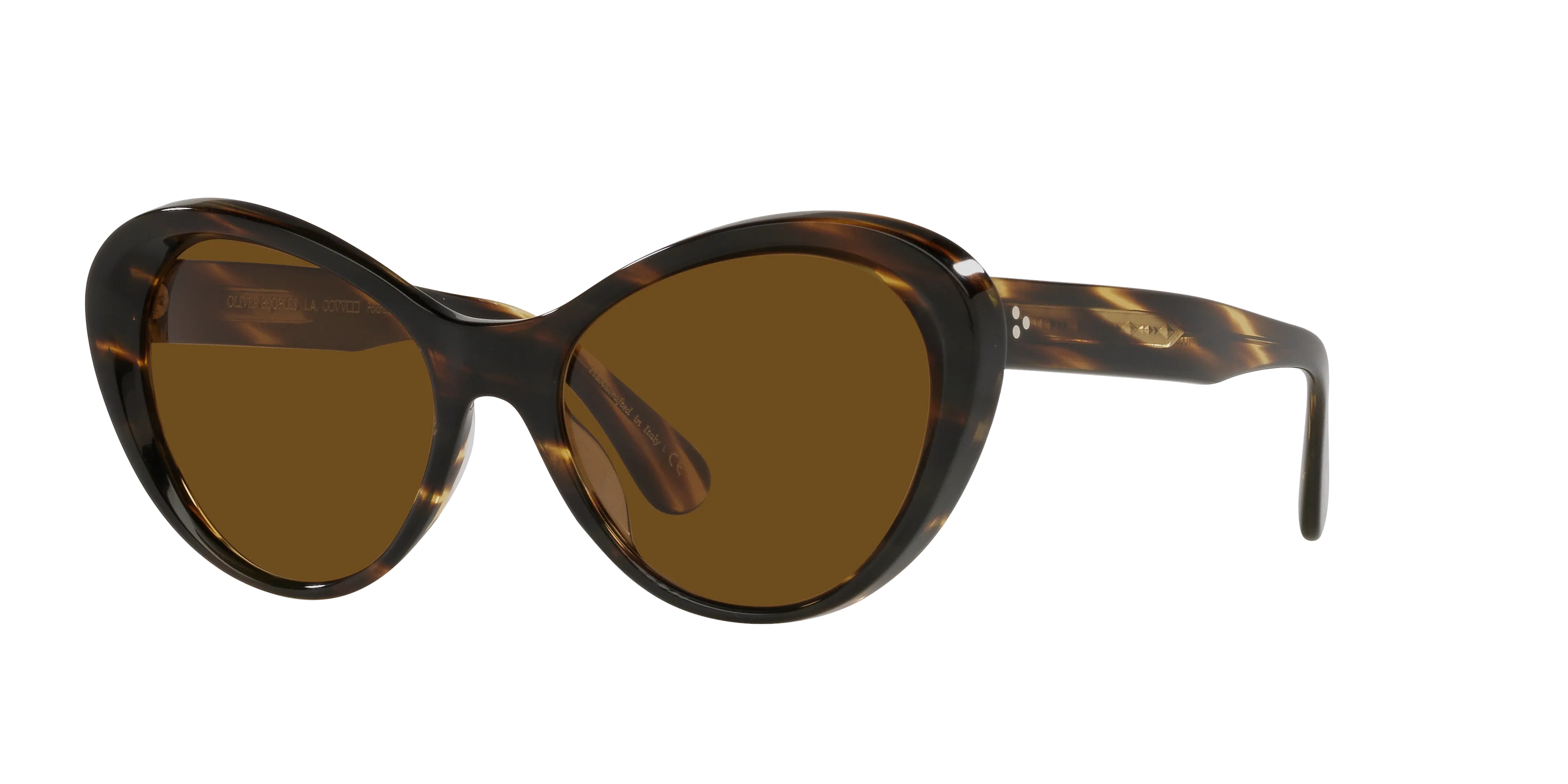 Oliver Peoples OV5420SU ZARENE 100383 Occhiali da sole Acetato Nero Marrone Farfalla Polarizzata - immagine 1