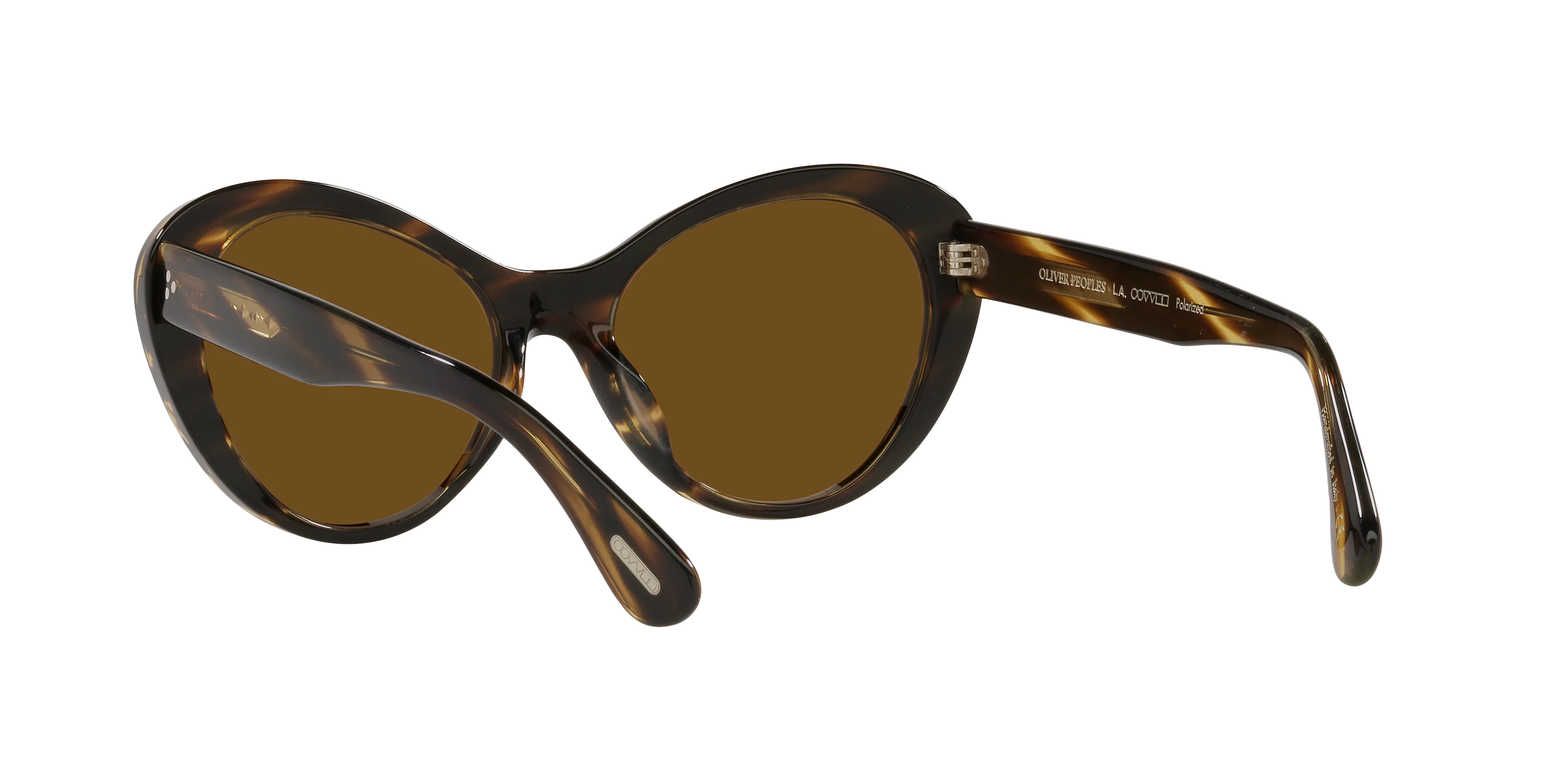 Oliver Peoples OV5420SU ZARENE 100383 Occhiali da sole Acetato Nero Marrone Farfalla Polarizzata - immagine 4