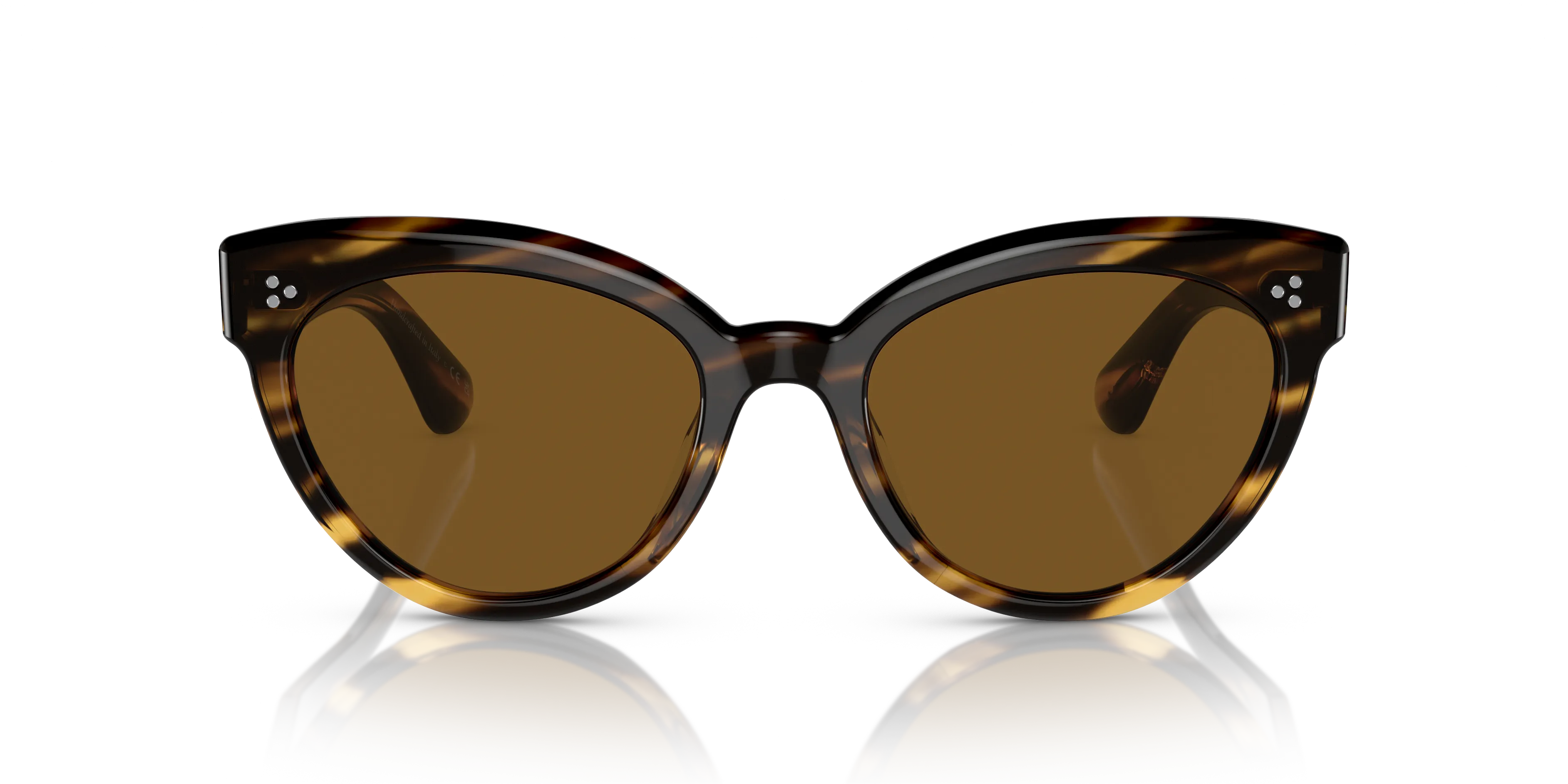Oliver Peoples OV5355SU ROELLA 100383 Occhiali da sole Acetato Nero Marrone Cat Eye Polarizzata - immagine 3