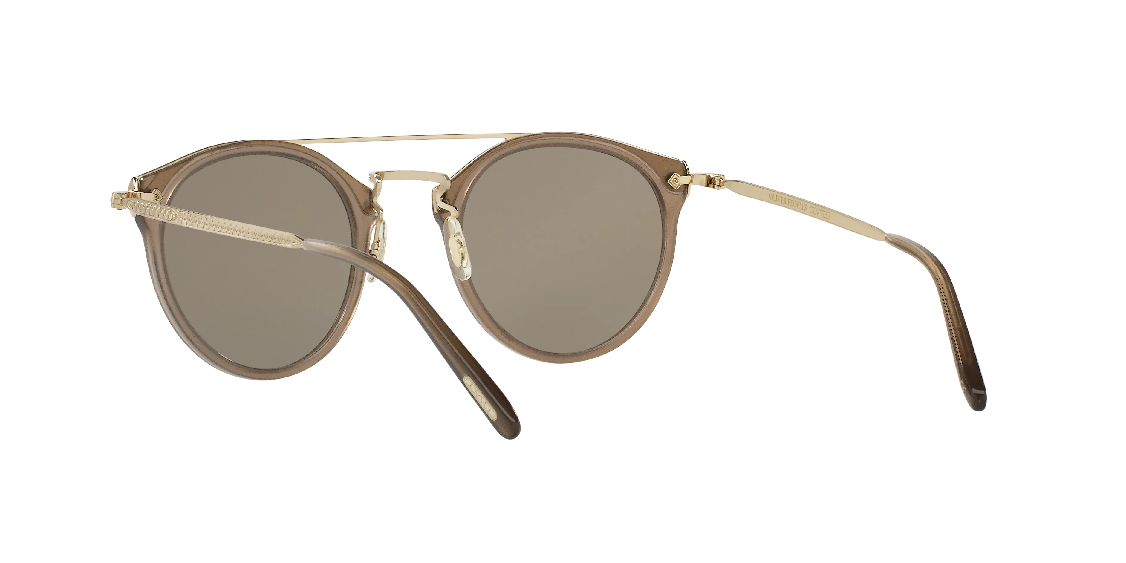 Oliver Peoples OV5349S REMICK 14736G Occhiali da sole Acetato Grigio Marrone Pantos Specchiate - immagine 4