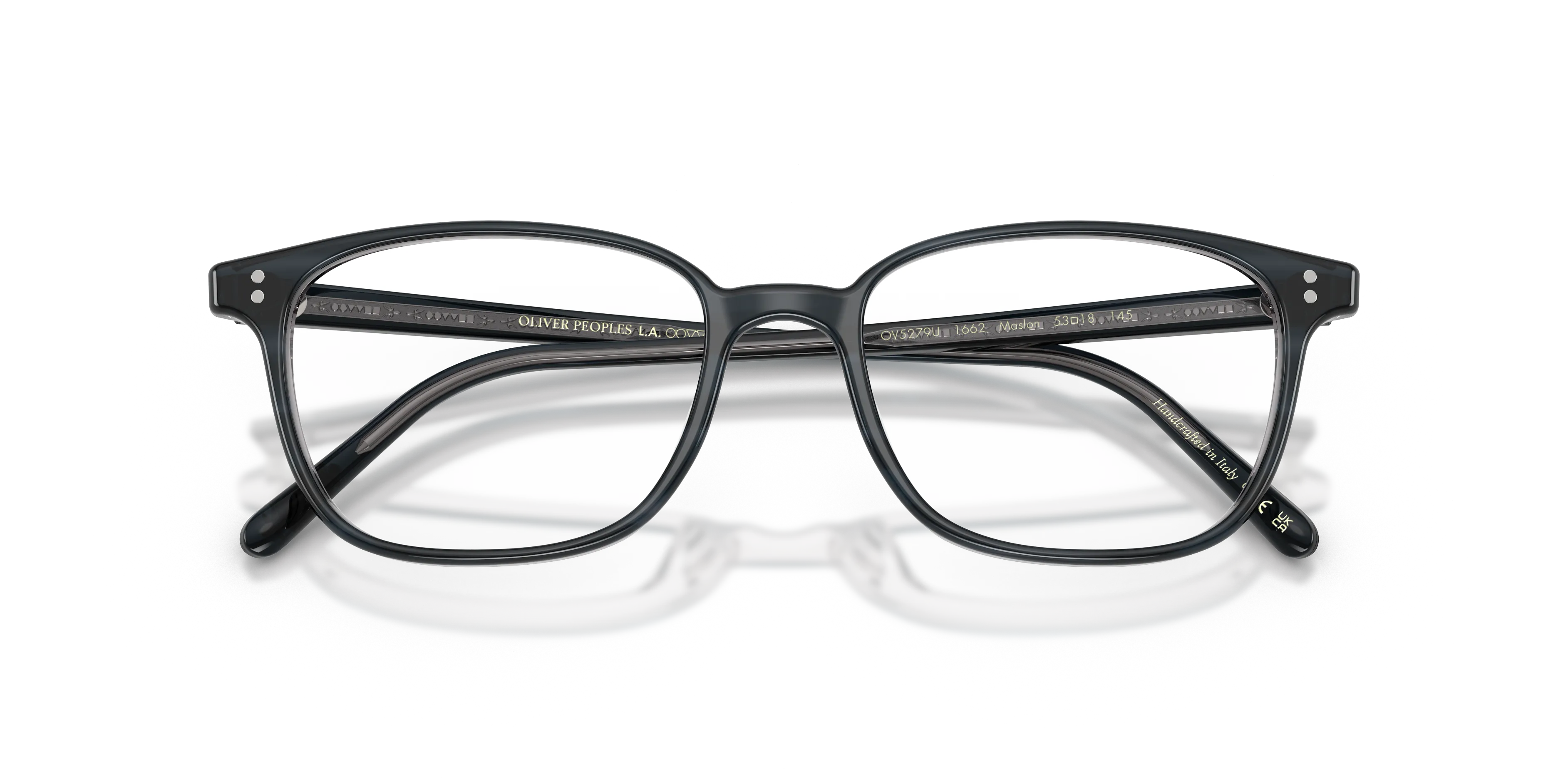 Oliver Peoples OV5279U MASLON 1662 Montature da vista Acetato Tartaruga Trasparente Squadrata Normale - immagine 2