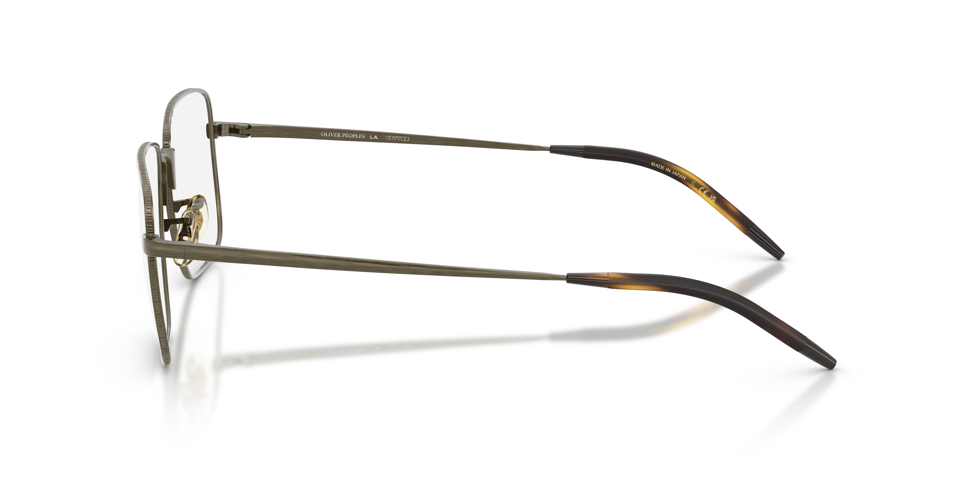 Oliver Peoples OV1374T WELSTON 5284 Montature da vista Titanio Oro Trasparente Squadrata Normale - immagine 4