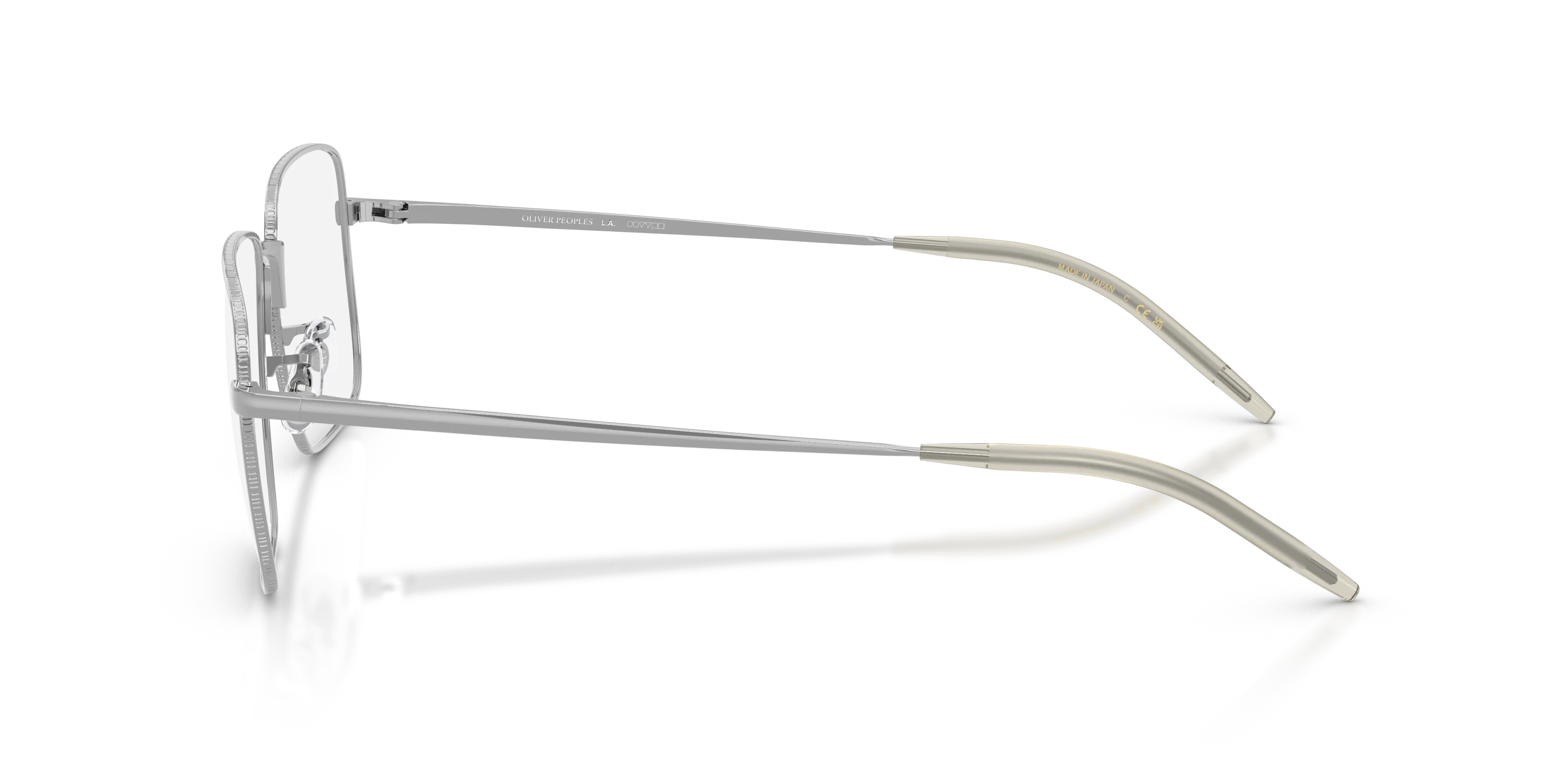Oliver Peoples OV1374T WELSTON 5036 Montature da vista Titanio Argento Trasparente Squadrata Normale - immagine 4