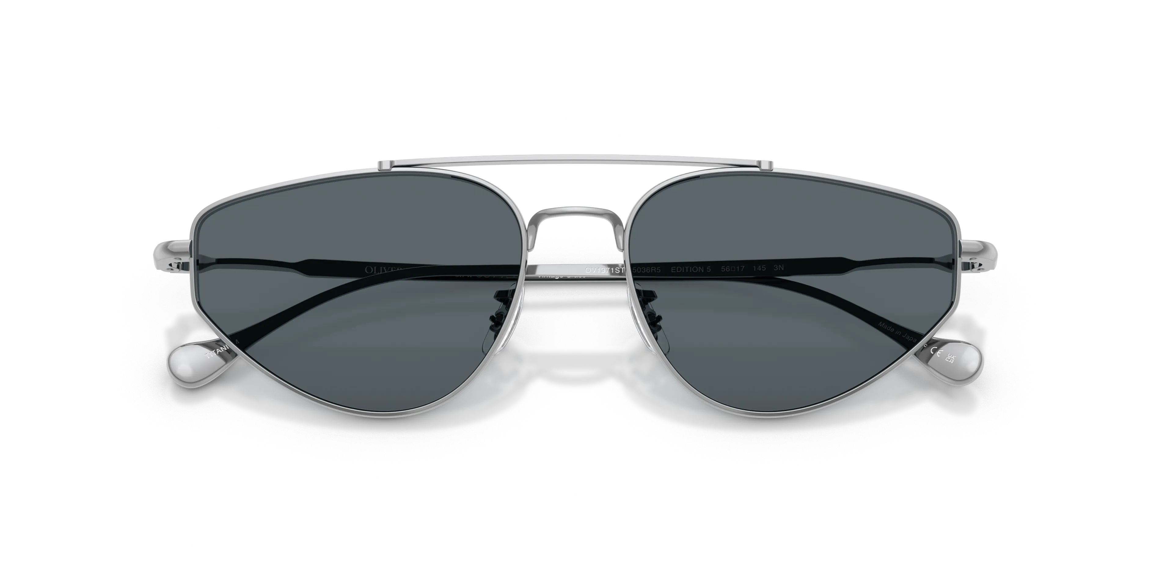 Oliver Peoples x Jil Sander OV1371ST EDITION 5 5036R5 Occhiali da sole Titanio Argento Blu Geometrica Normale - immagine 2