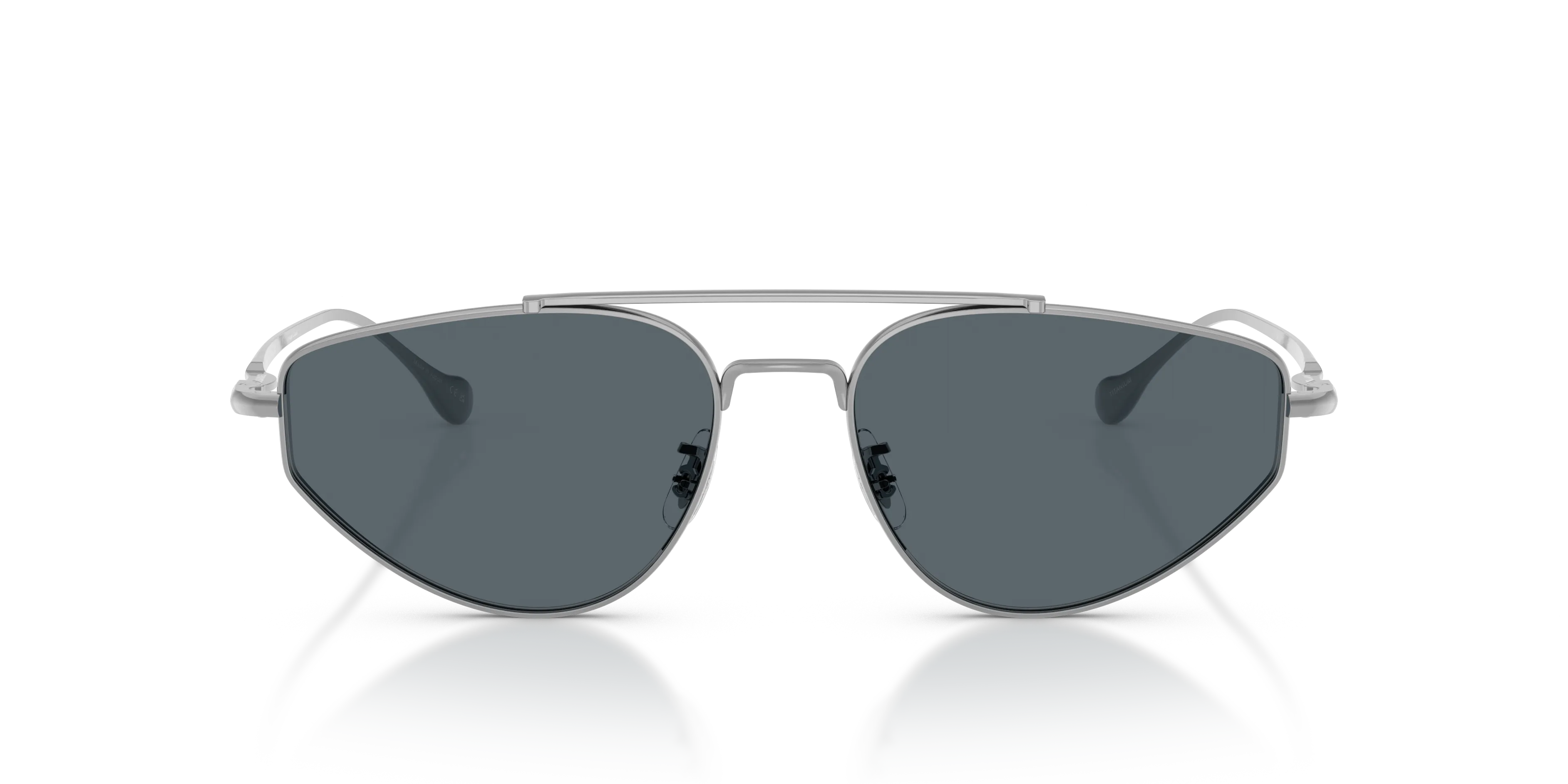Oliver Peoples x Jil Sander OV1371ST EDITION 5 5036R5 Occhiali da sole Titanio Argento Blu Geometrica Normale - immagine 3