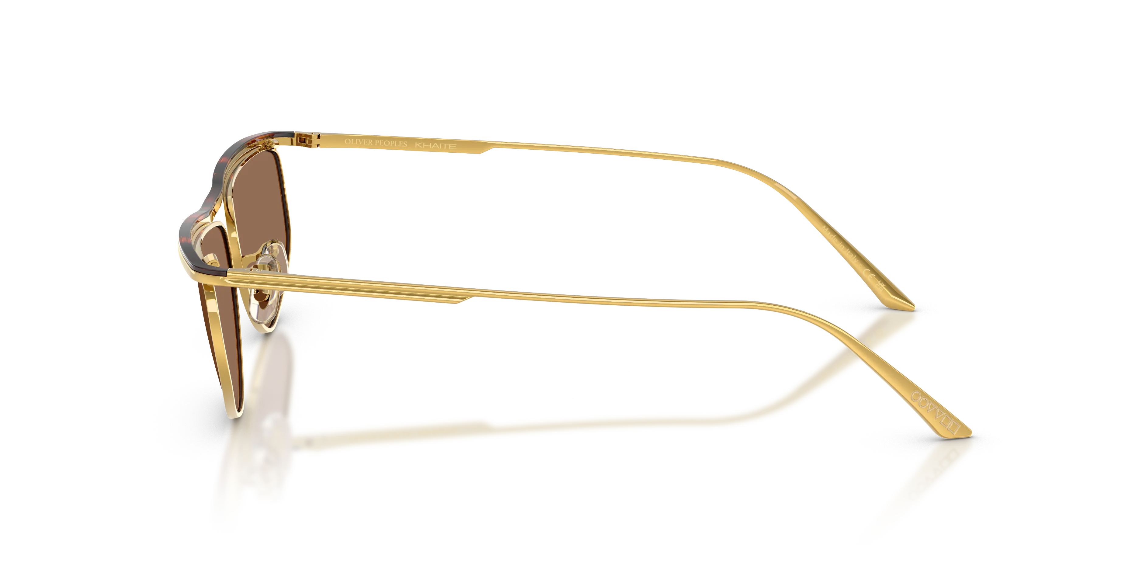 Oliver Peoples OV1367S 1986C 533273 Occhiali da sole Acciaio Oro Marrone Geometrica Normale - immagine 4
