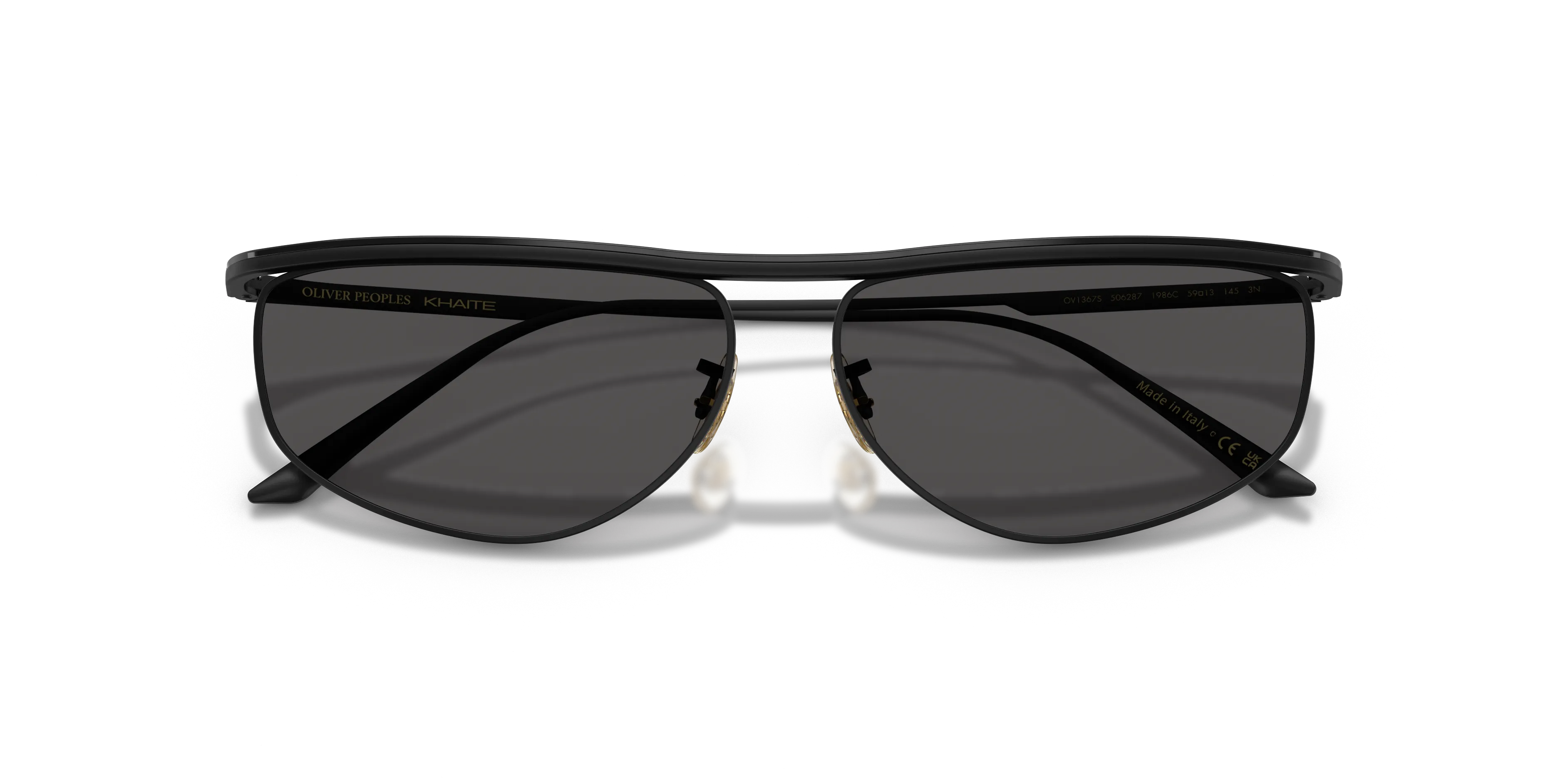 Oliver Peoples OV1367S 1986C 506287 Occhiali da sole Acciaio Nero Grigio Geometrica Normale - immagine 2