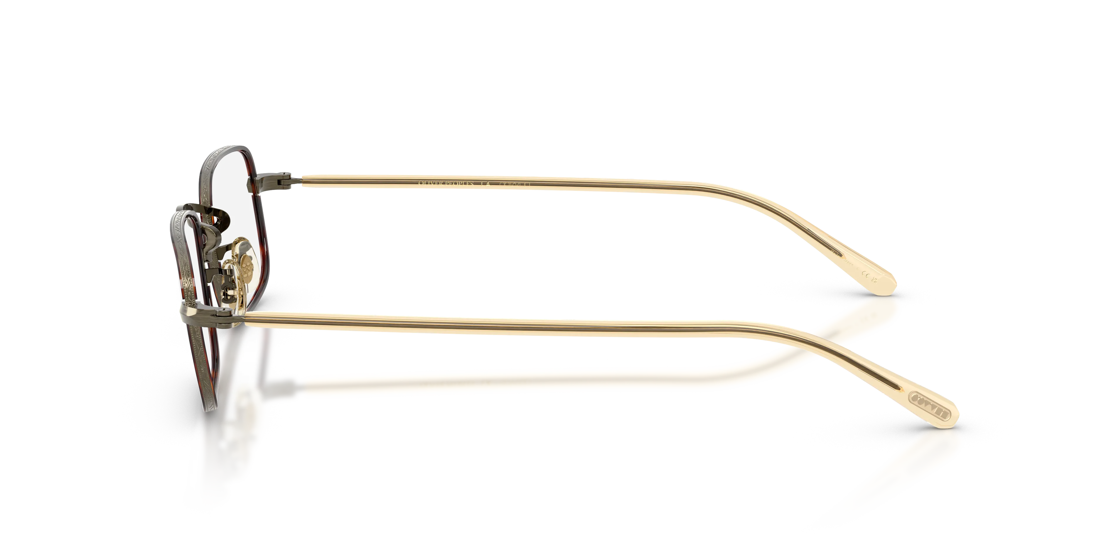 Oliver Peoples OV1366T BRYMER 5284 Montature da vista Titanio Oro Trasparente Squadrata Normale - immagine 4