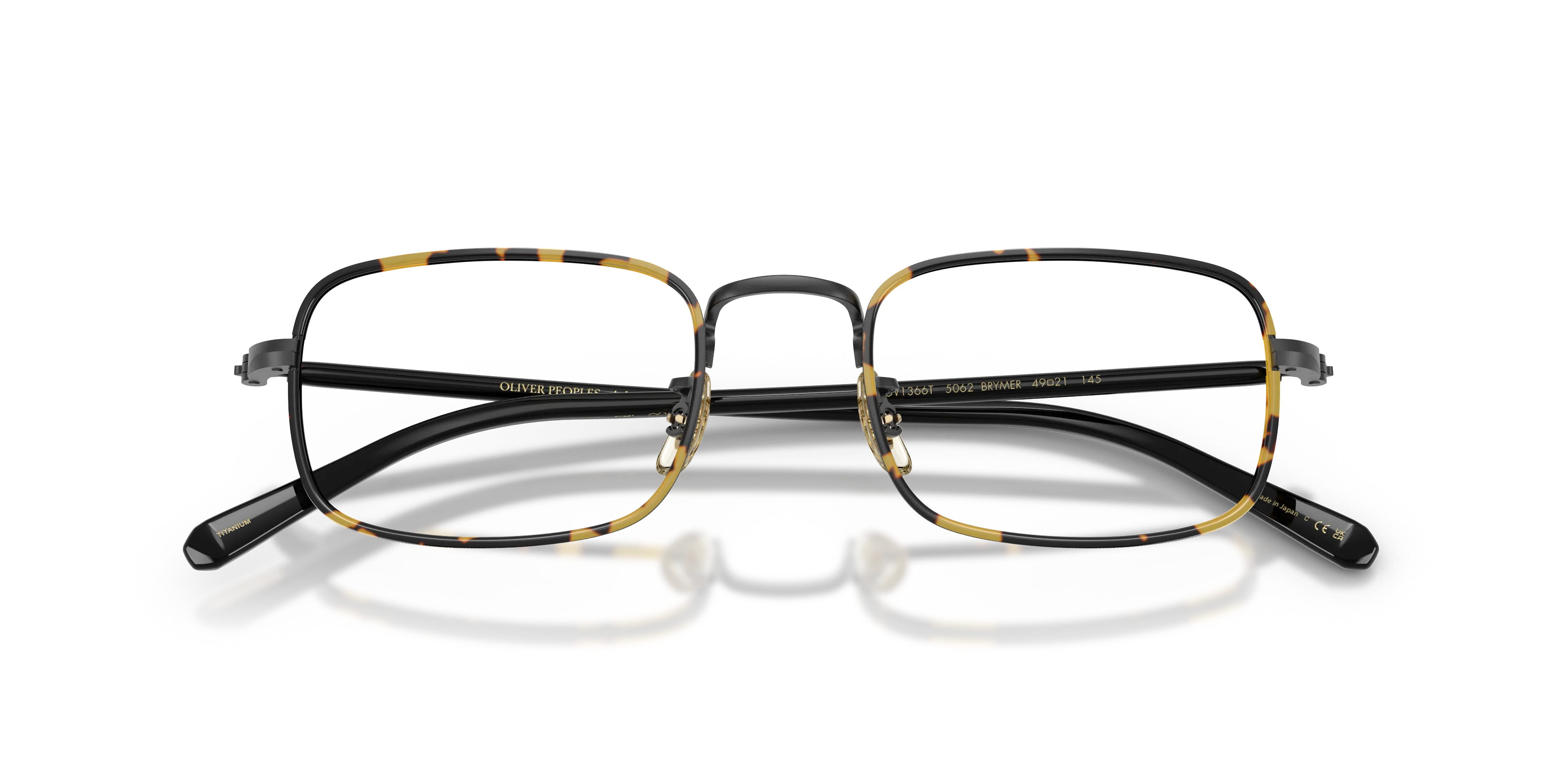 Oliver Peoples OV1366T BRYMER 5062 Montature da vista Titanio Nero Trasparente Squadrata Normale - immagine 2