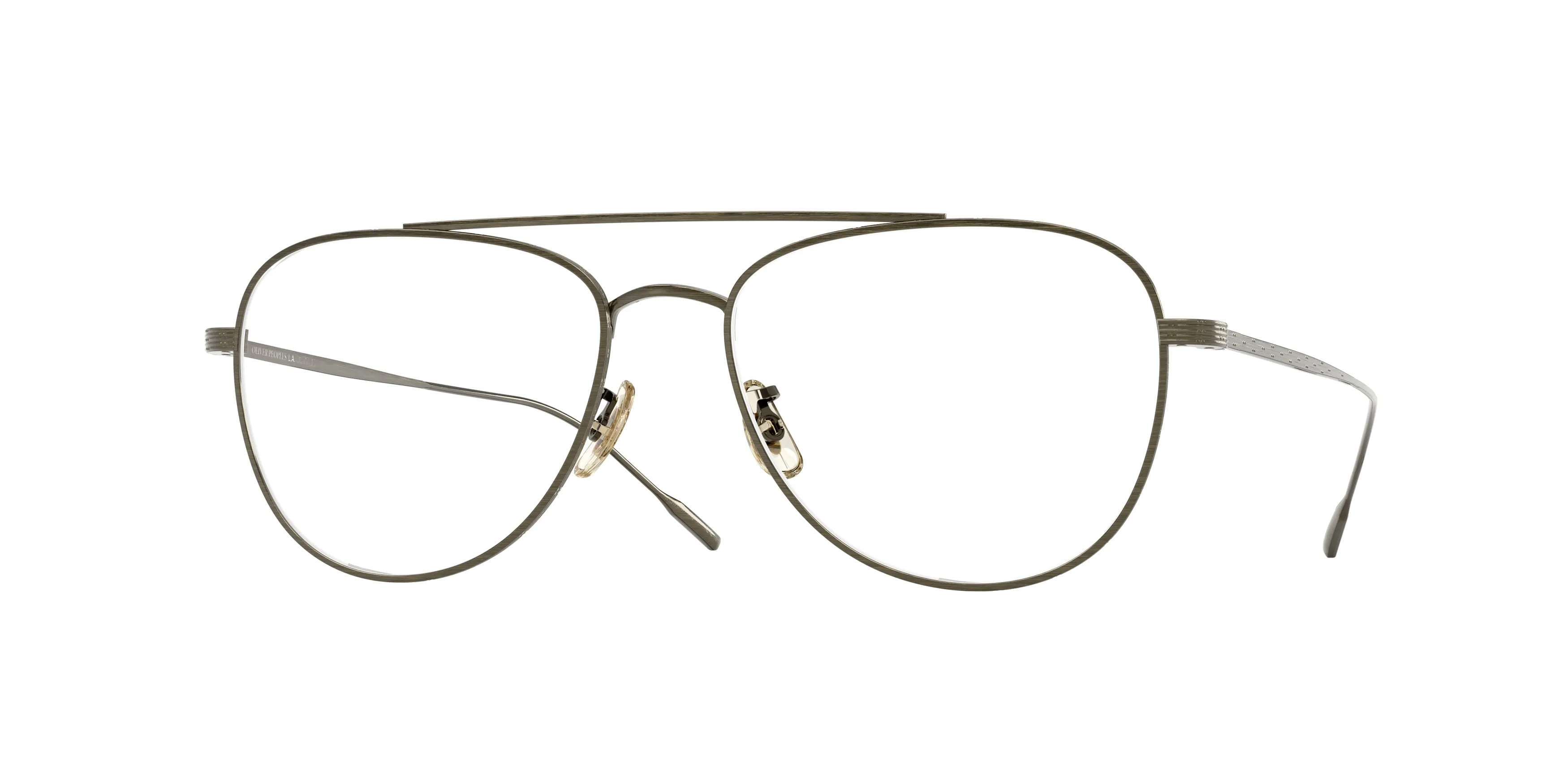 Oliver Peoples OV1363T STILSON 5284 Montature da vista Titanio Oro Trasparente Pilot Normale - immagine 1