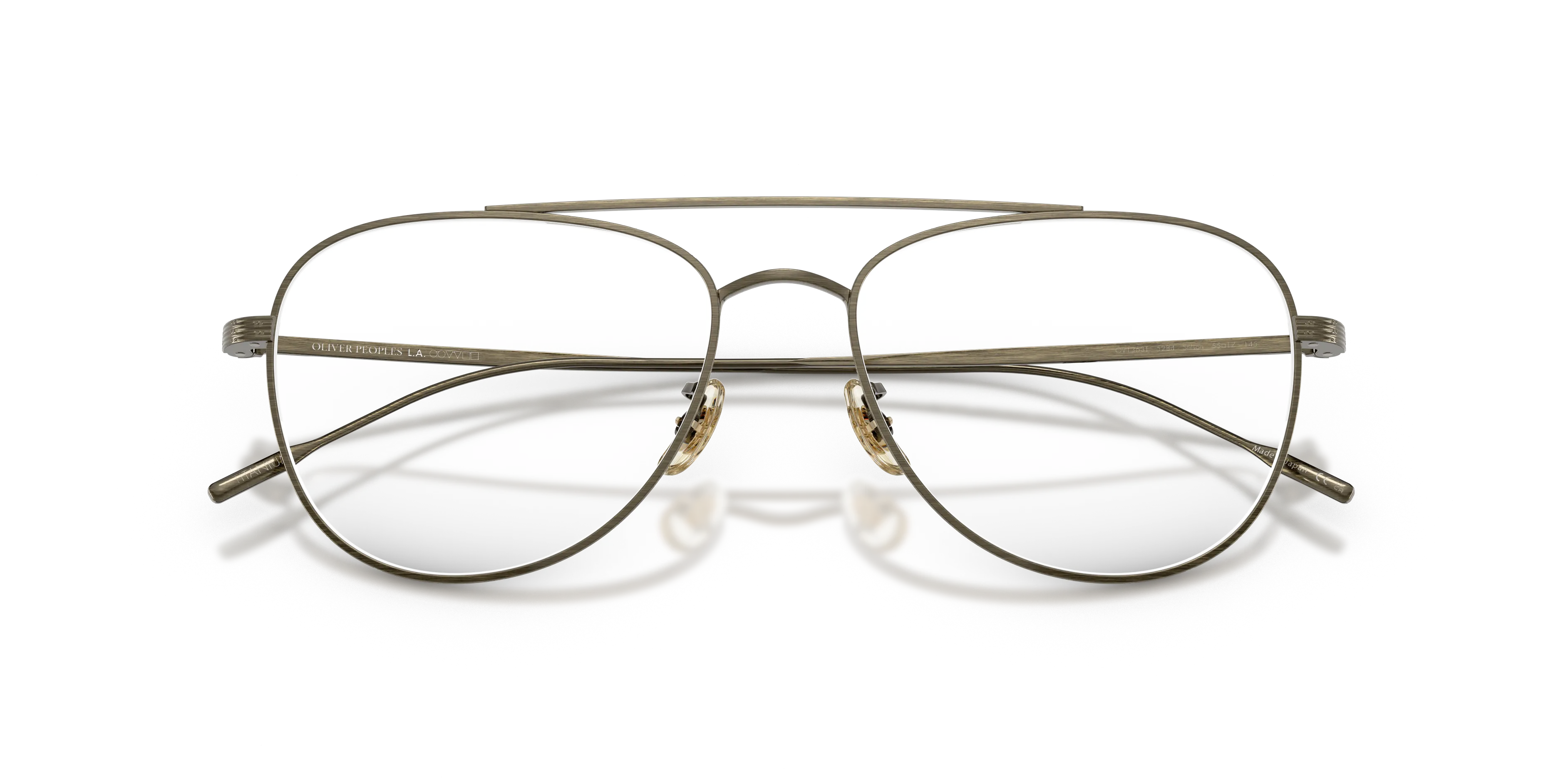 Oliver Peoples OV1363T STILSON 5284 Montature da vista Titanio Oro Trasparente Pilot Normale - immagine 2