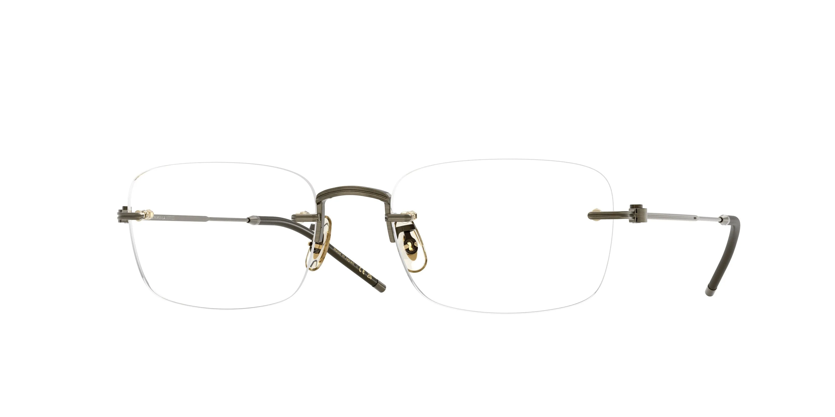 Oliver Peoples OV1359T TK-10 5284 Montature da vista Titanio Oro Trasparente Squadrata Normale - immagine 1