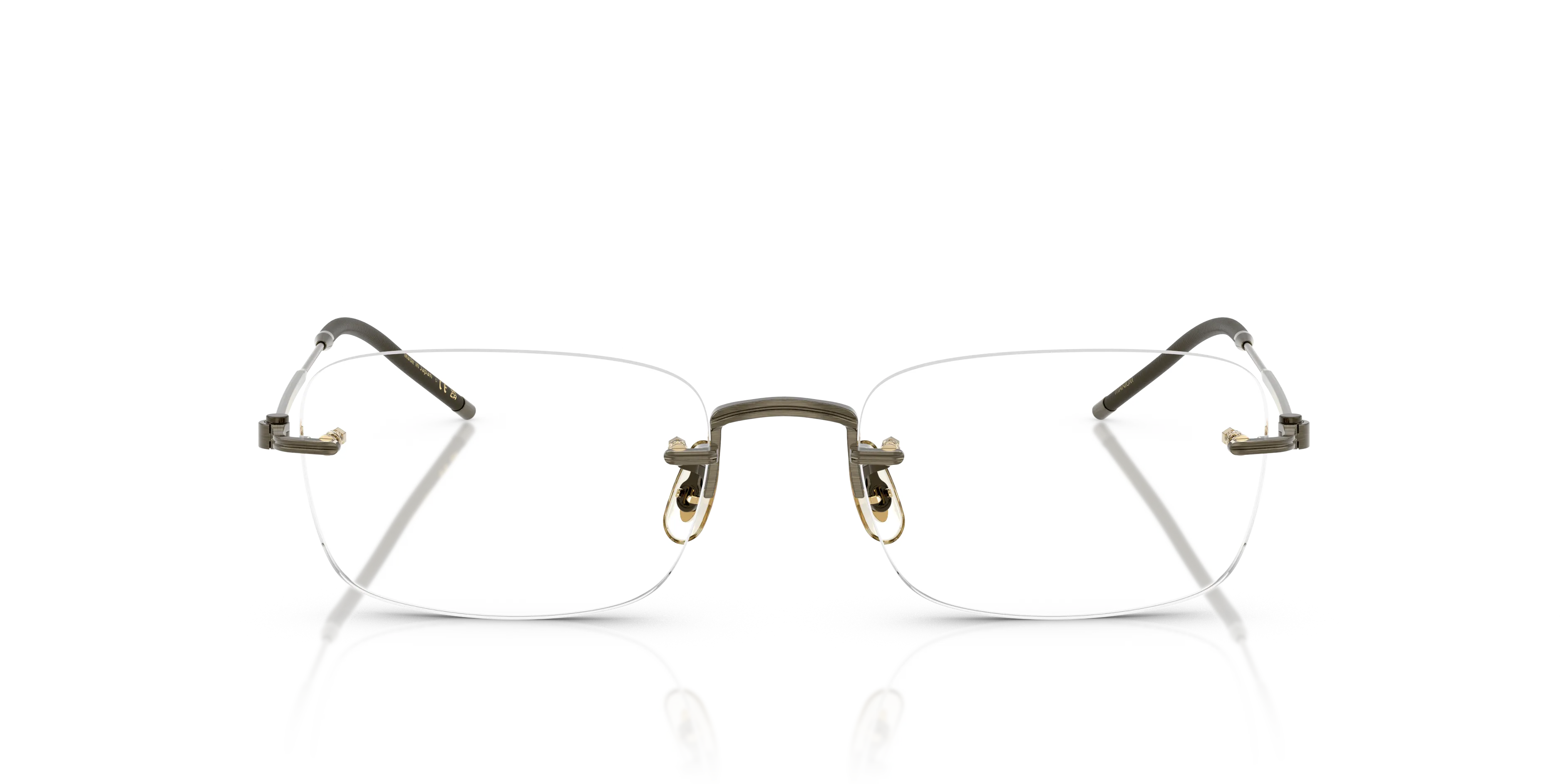 Oliver Peoples OV1359T TK-10 5284 Montature da vista Titanio Oro Trasparente Squadrata Normale - immagine 3