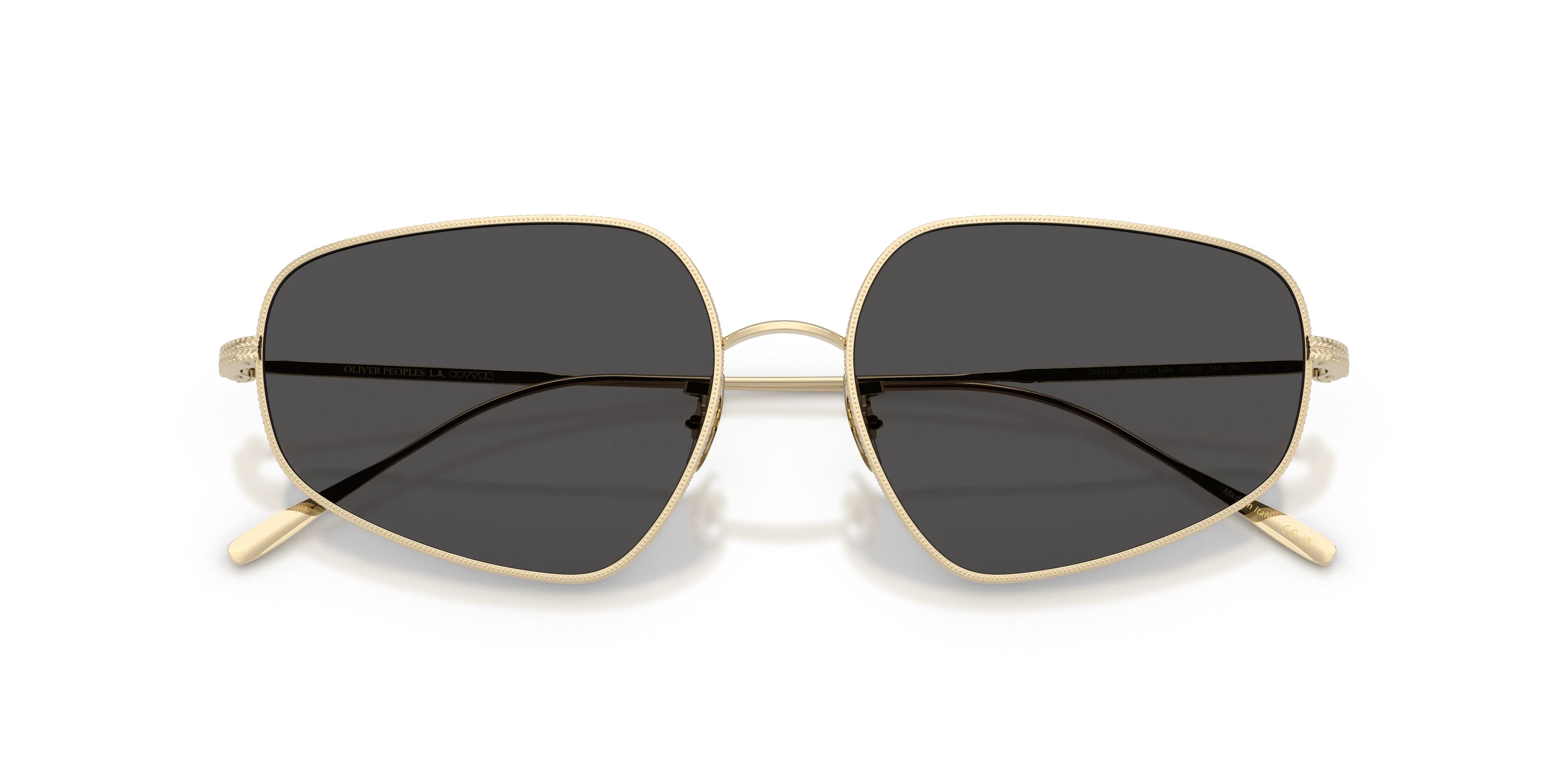 Oliver Peoples OV1356S EYLLA 503587 Occhiali da sole Metallo Oro Grigio Geometrica Normale - immagine 2