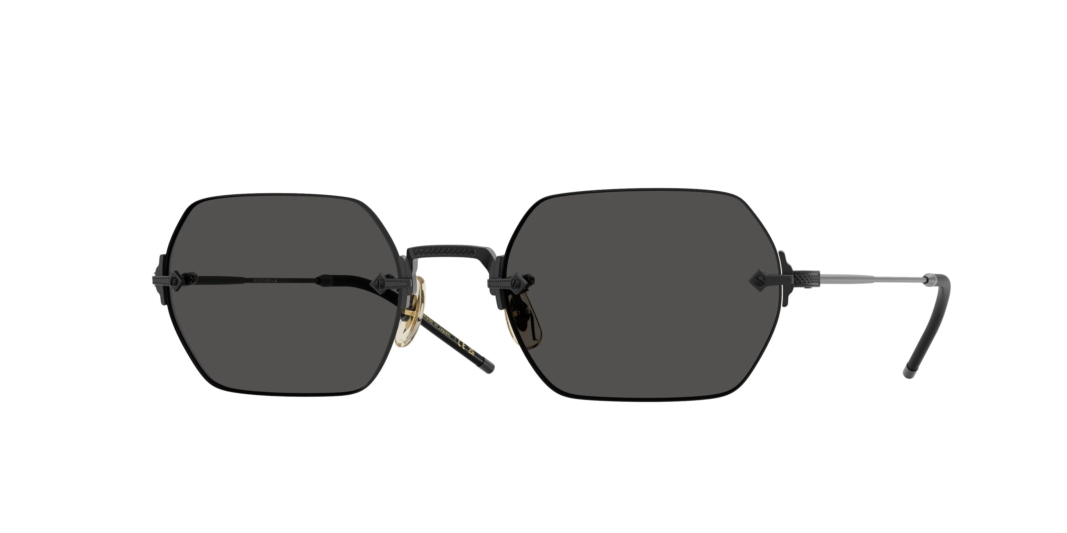Oliver Peoples OV1353ST TK-13 506287 Occhiali da sole Titanio Nero Grigio Squadrata Normale - immagine 1